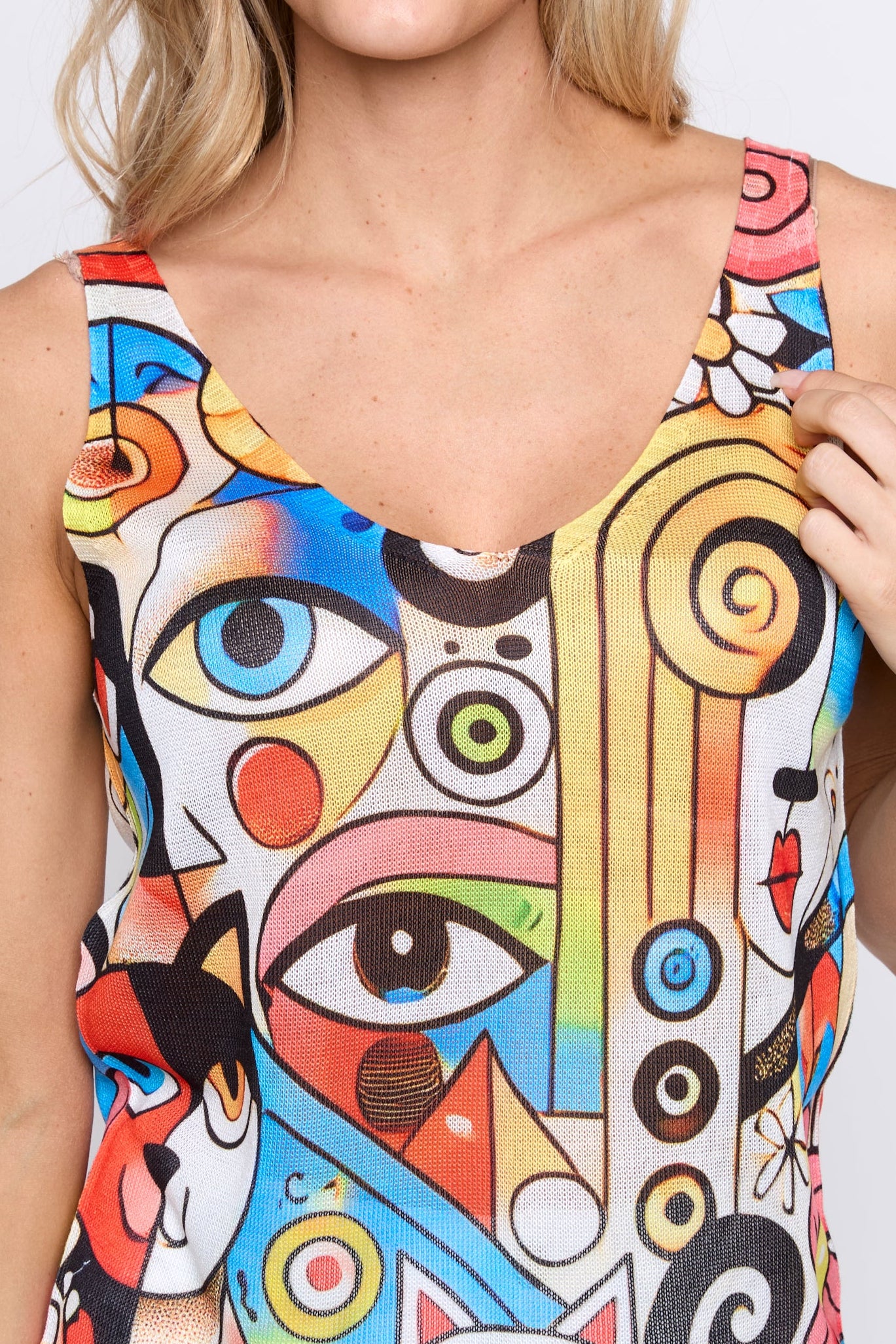 Picasso print sweater
