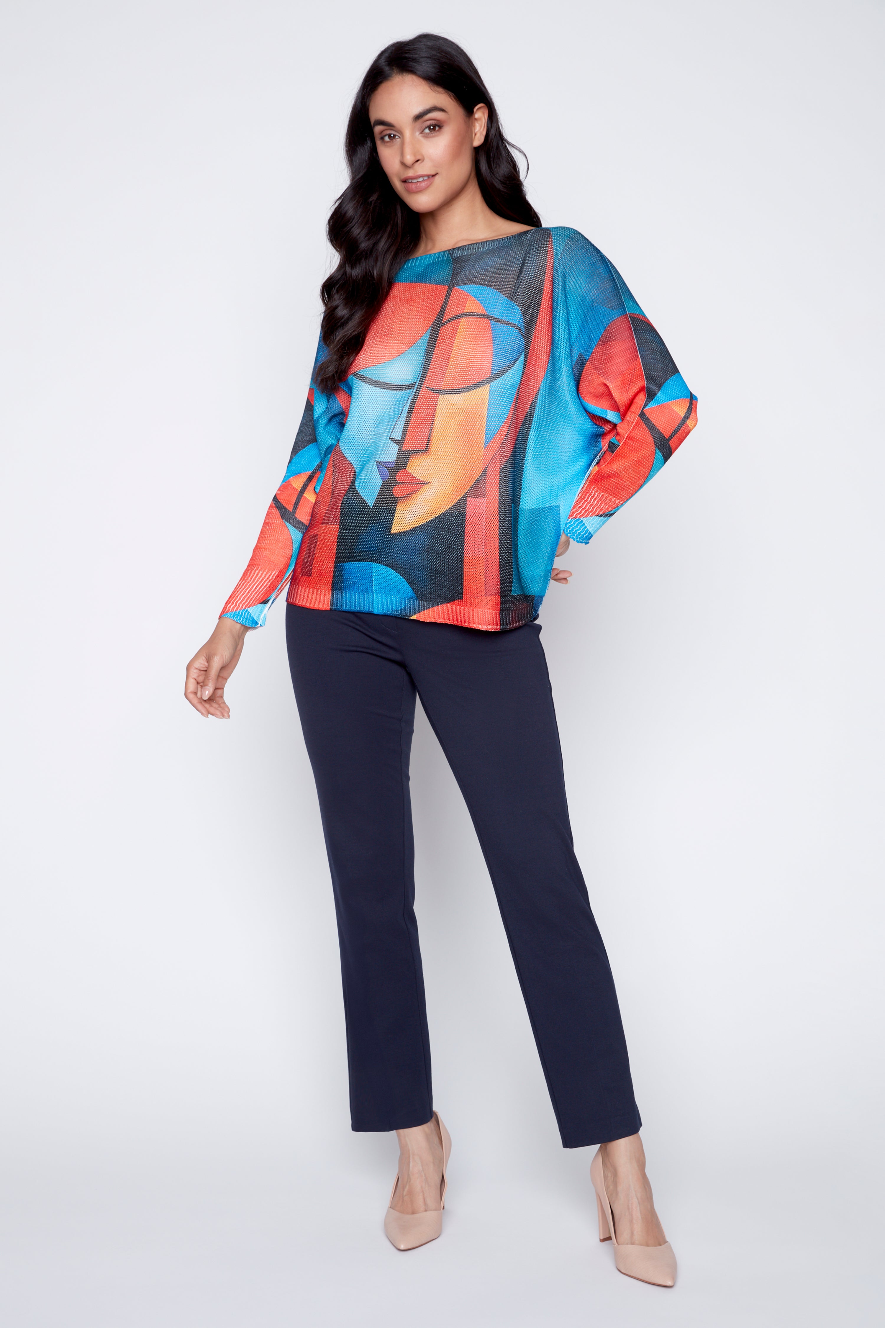 Le pull abstrait avec visage de Picasso