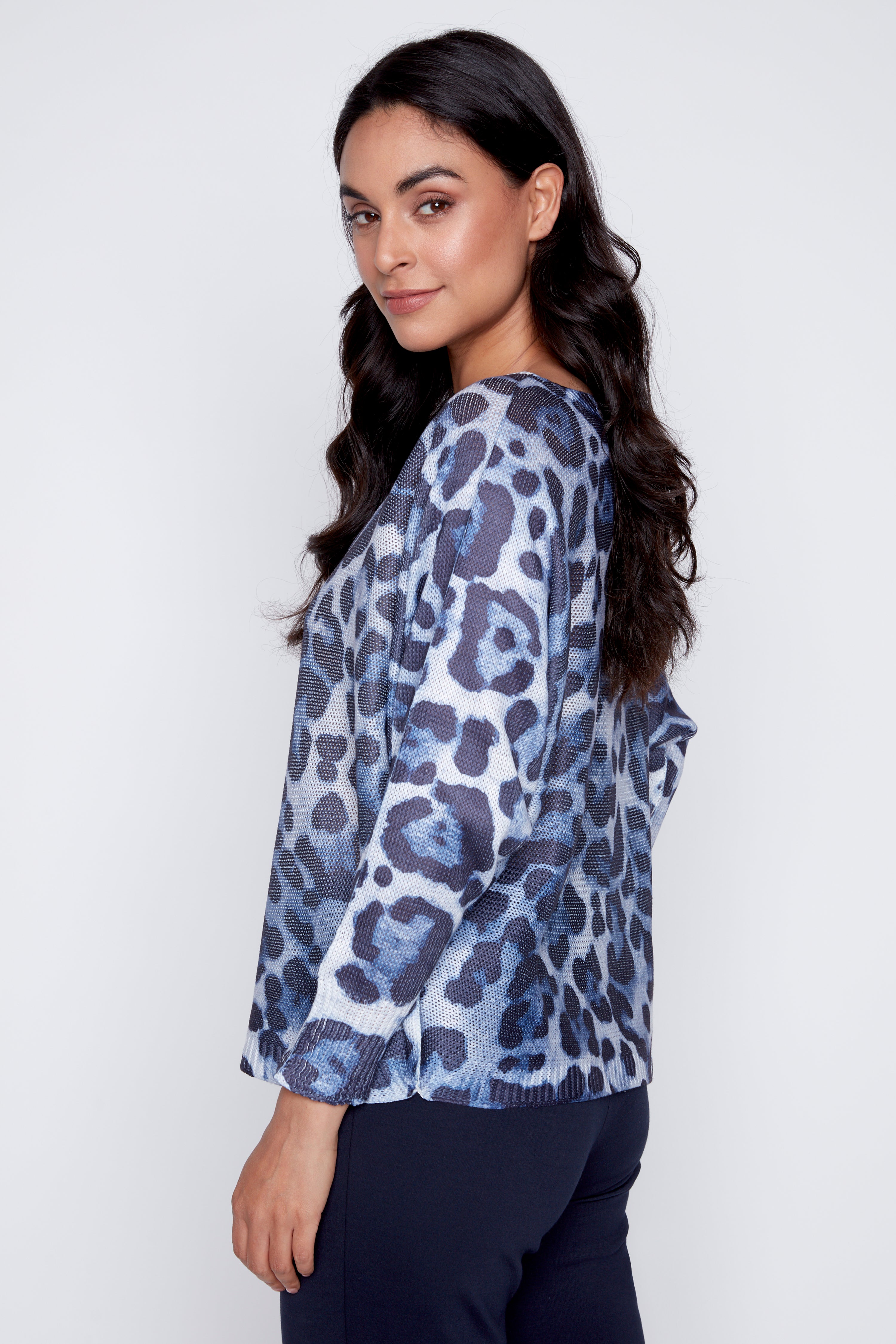 Animal print sweater