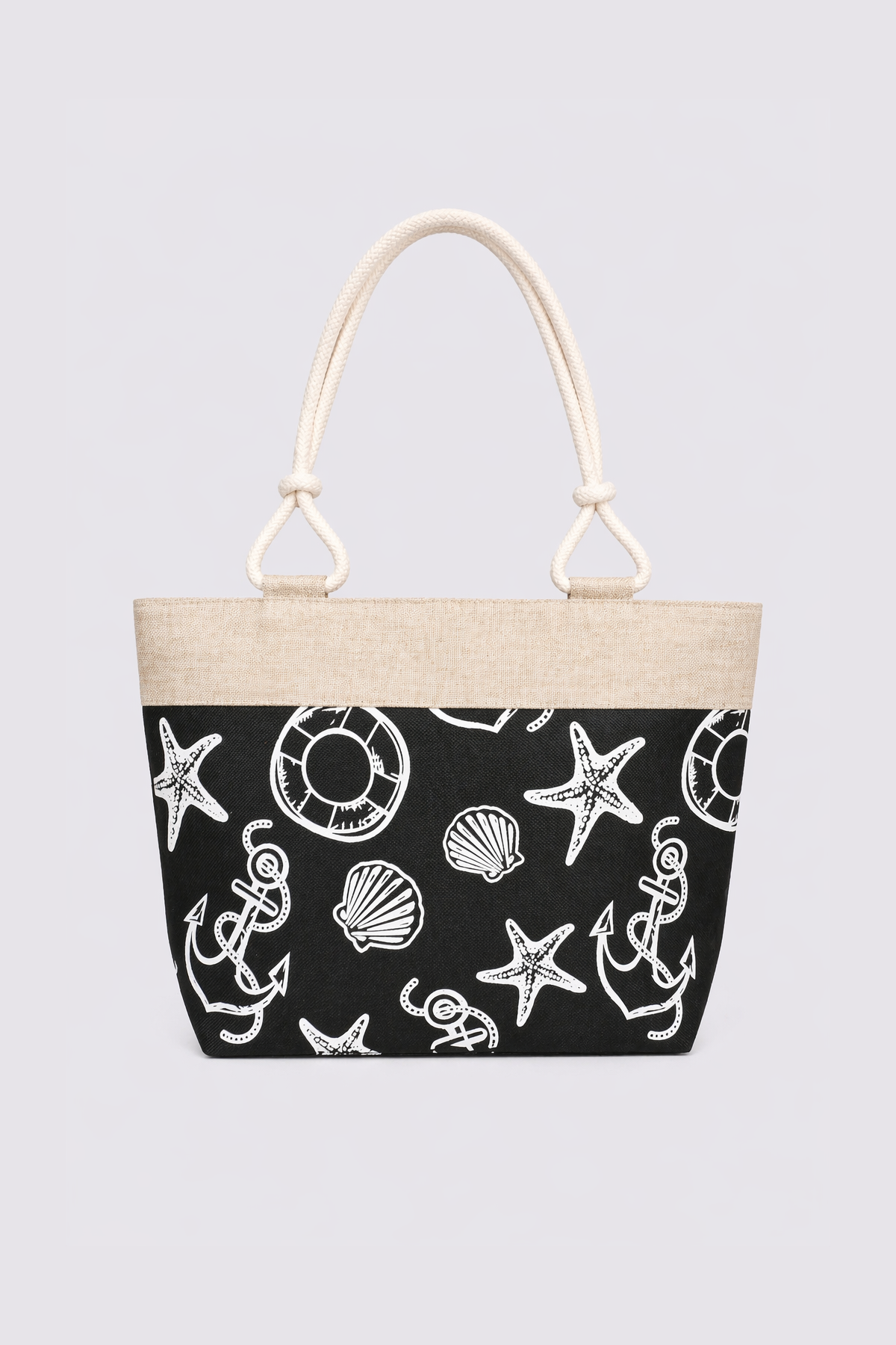 Seaside print tote bag