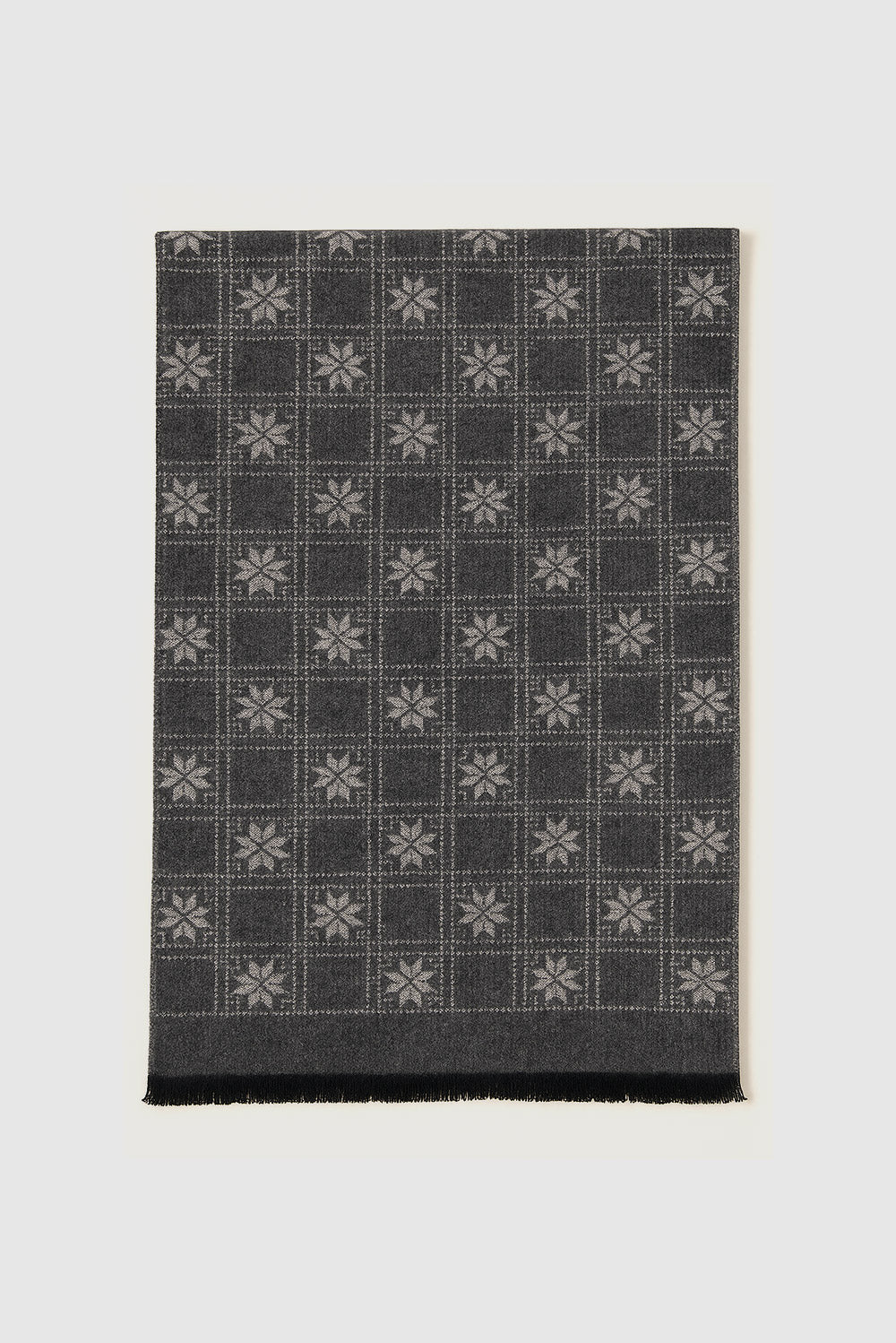 L'écharpe étroite à imprimé flocon de neige