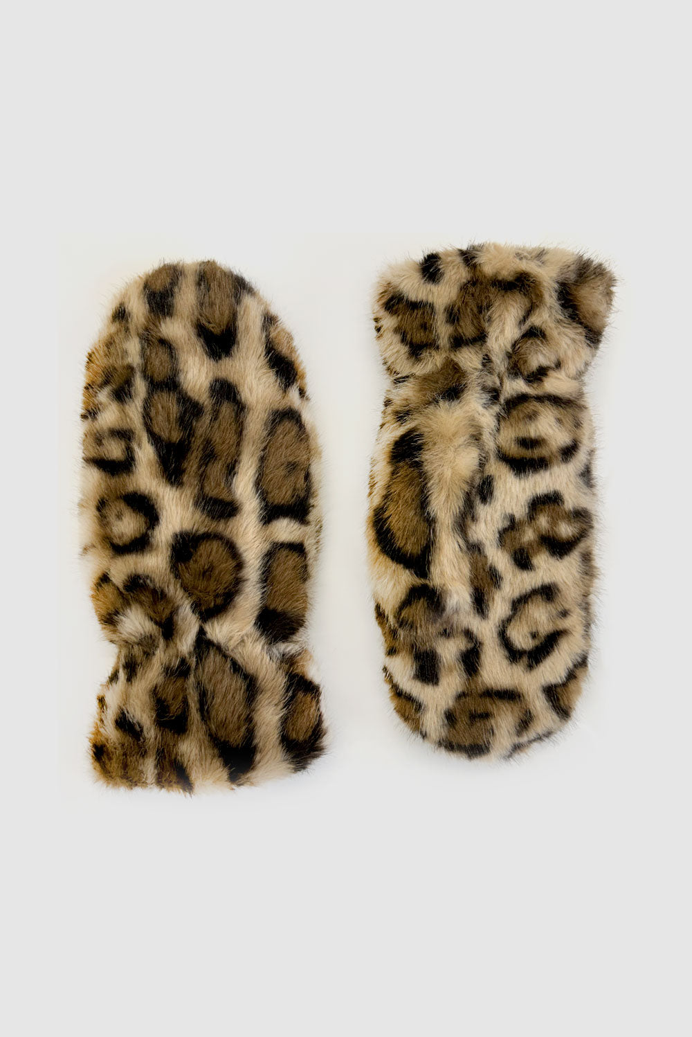 Faux fur animal mitt