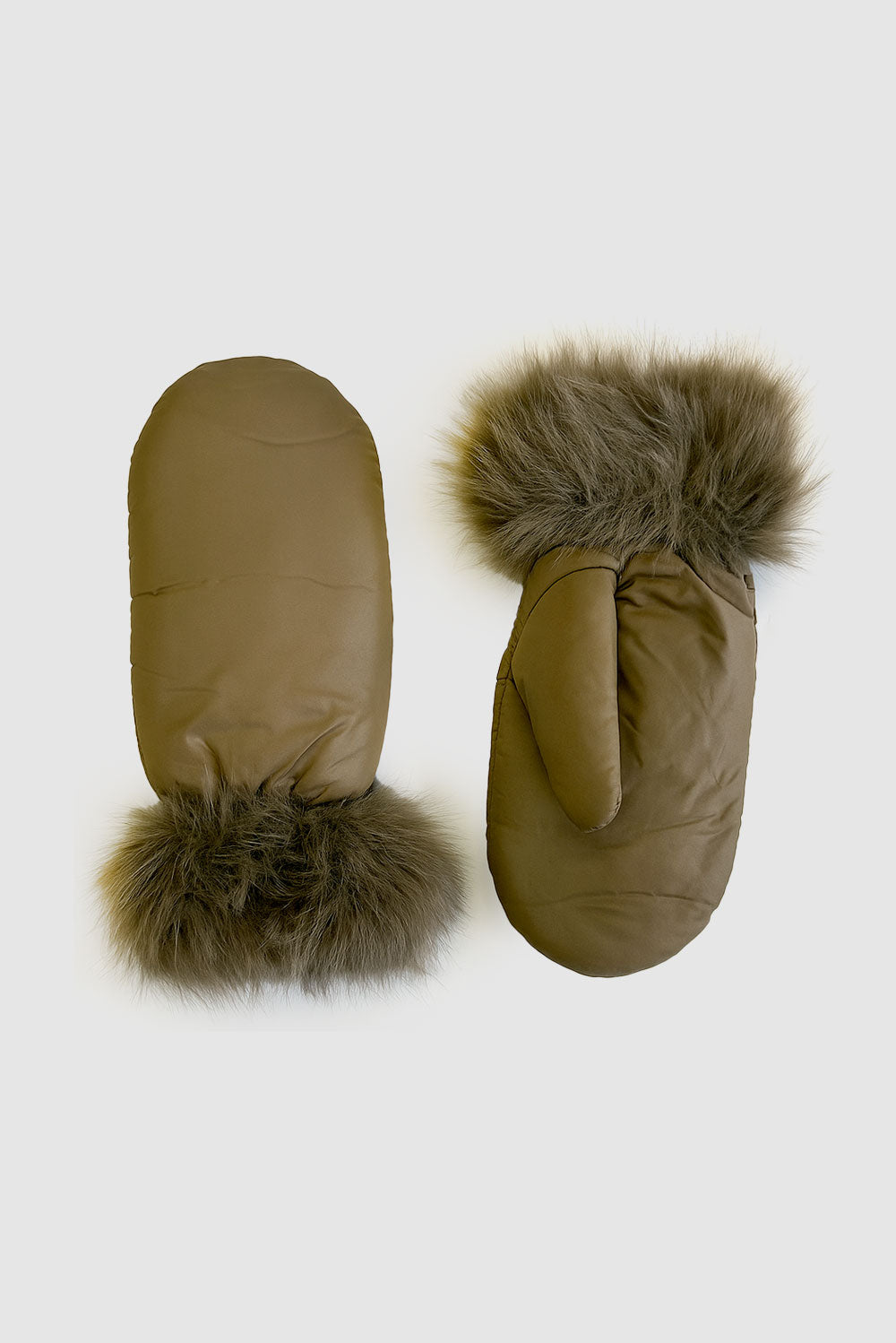 Faux fur cuff mitt