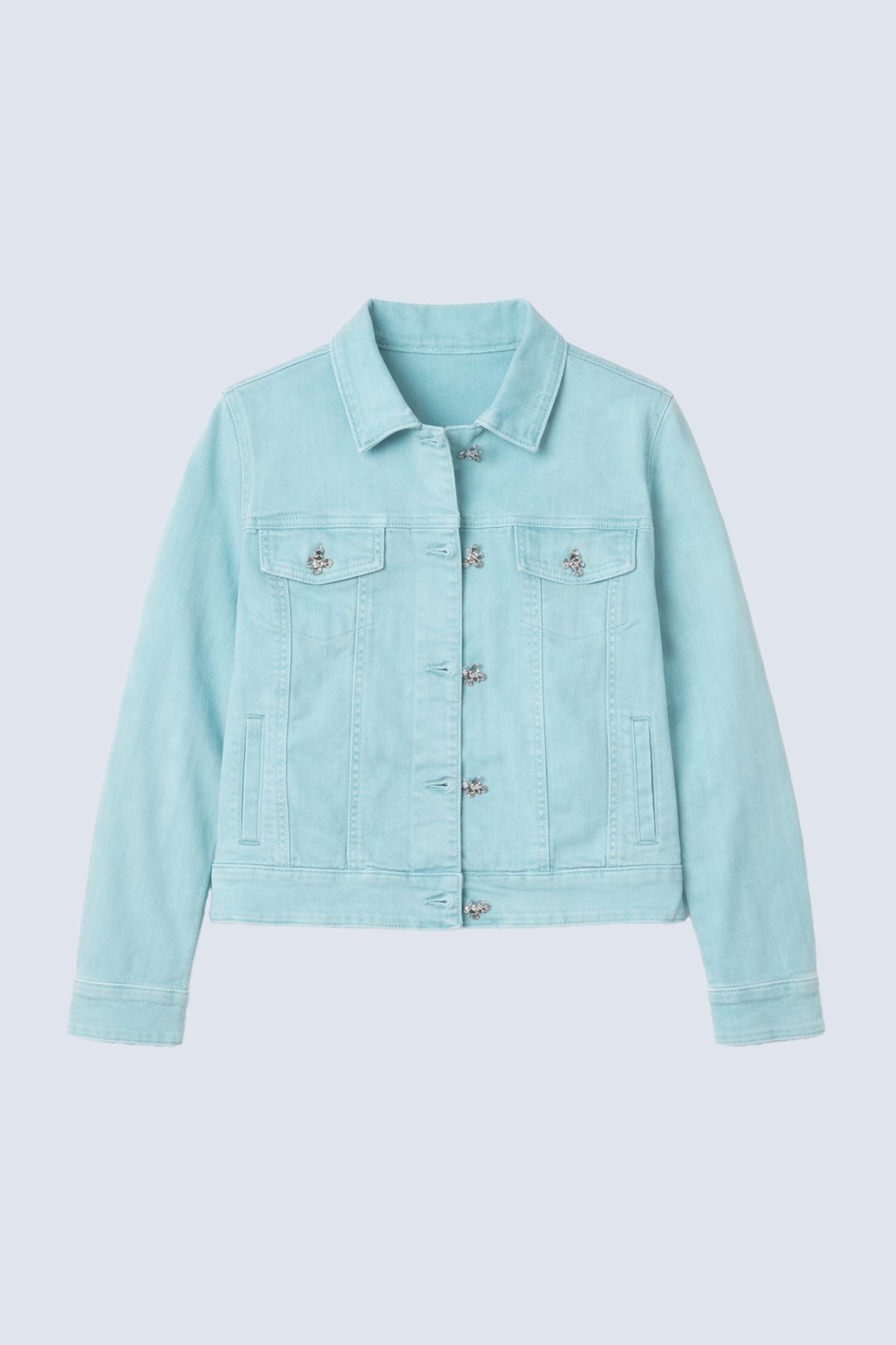 Colored denim jacket