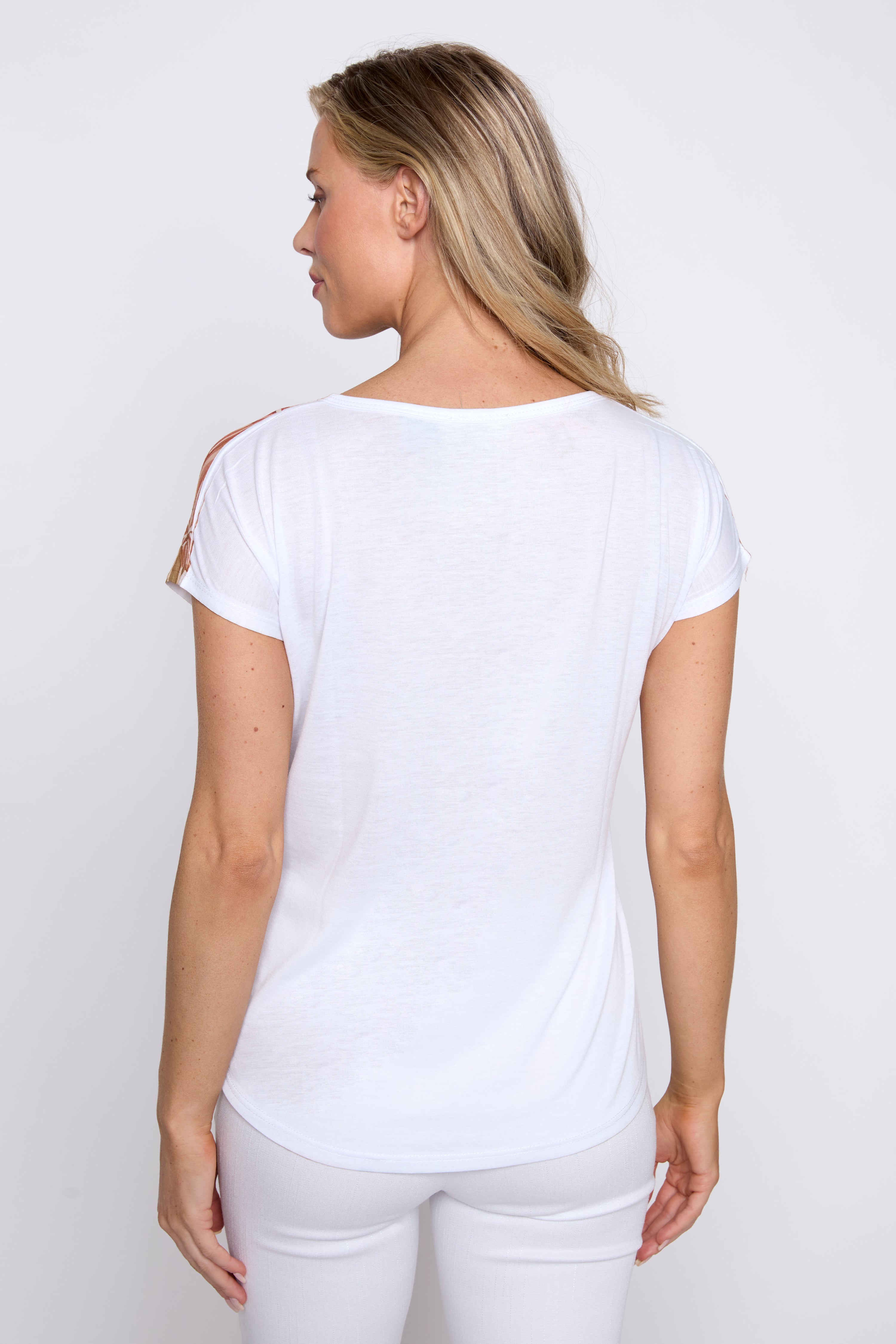 Tropical print t-shirt