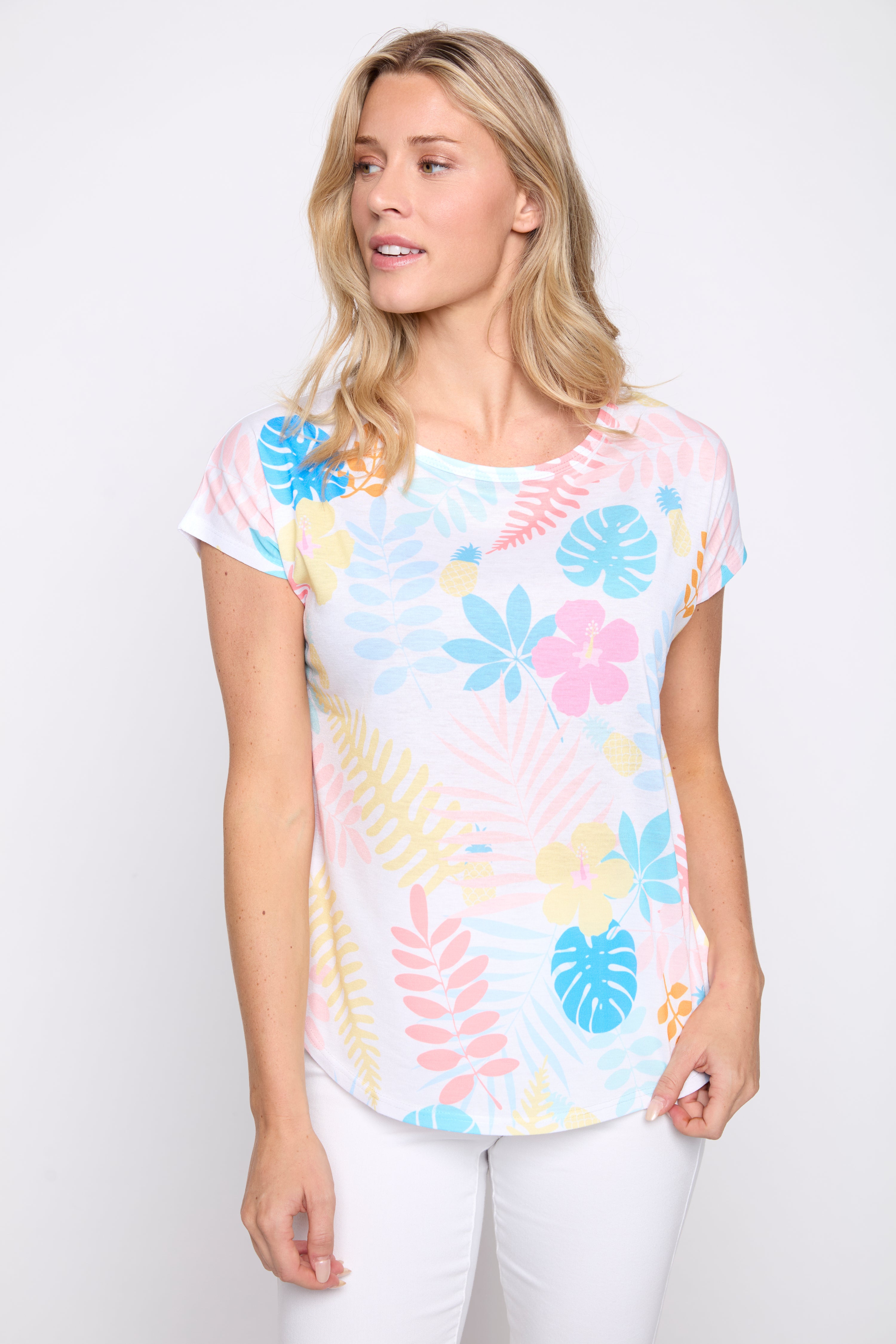 Leaves print t-shirt