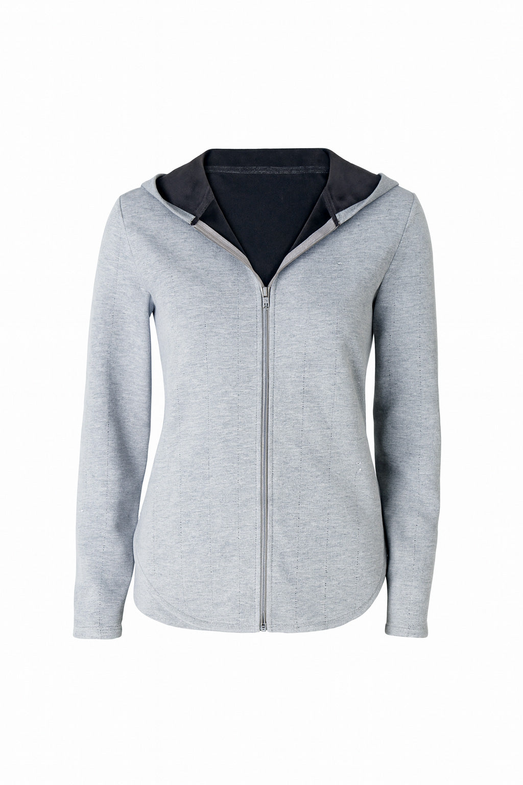 French terry hoodie with rhinestone