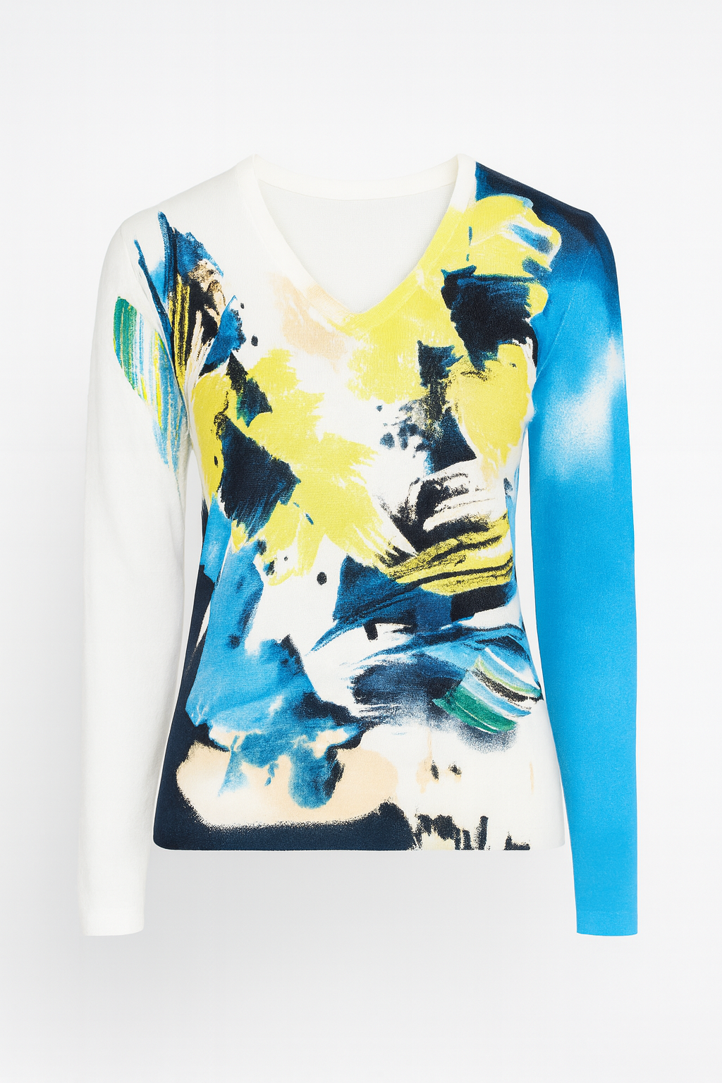 Abstract strokes design sweater