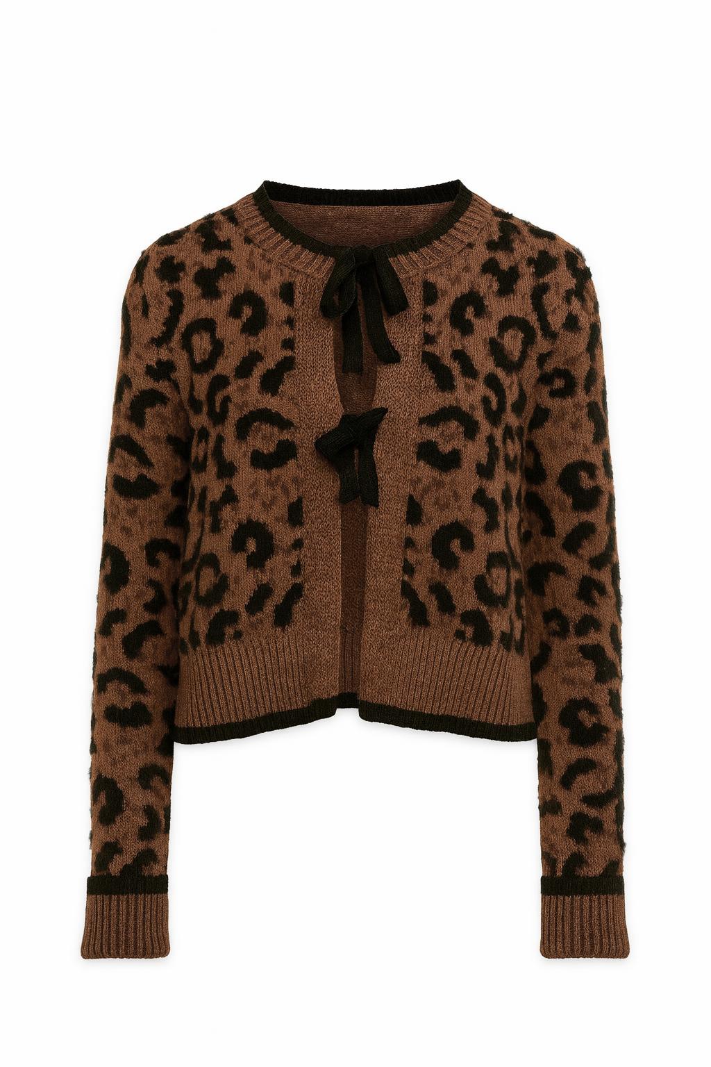 Animal print cardigan