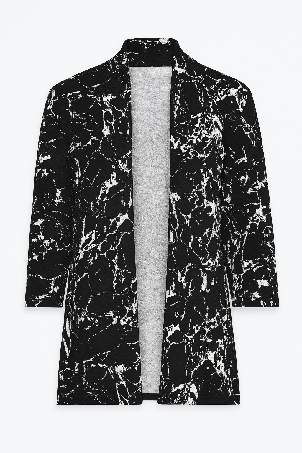 Jacquard knit cardigan