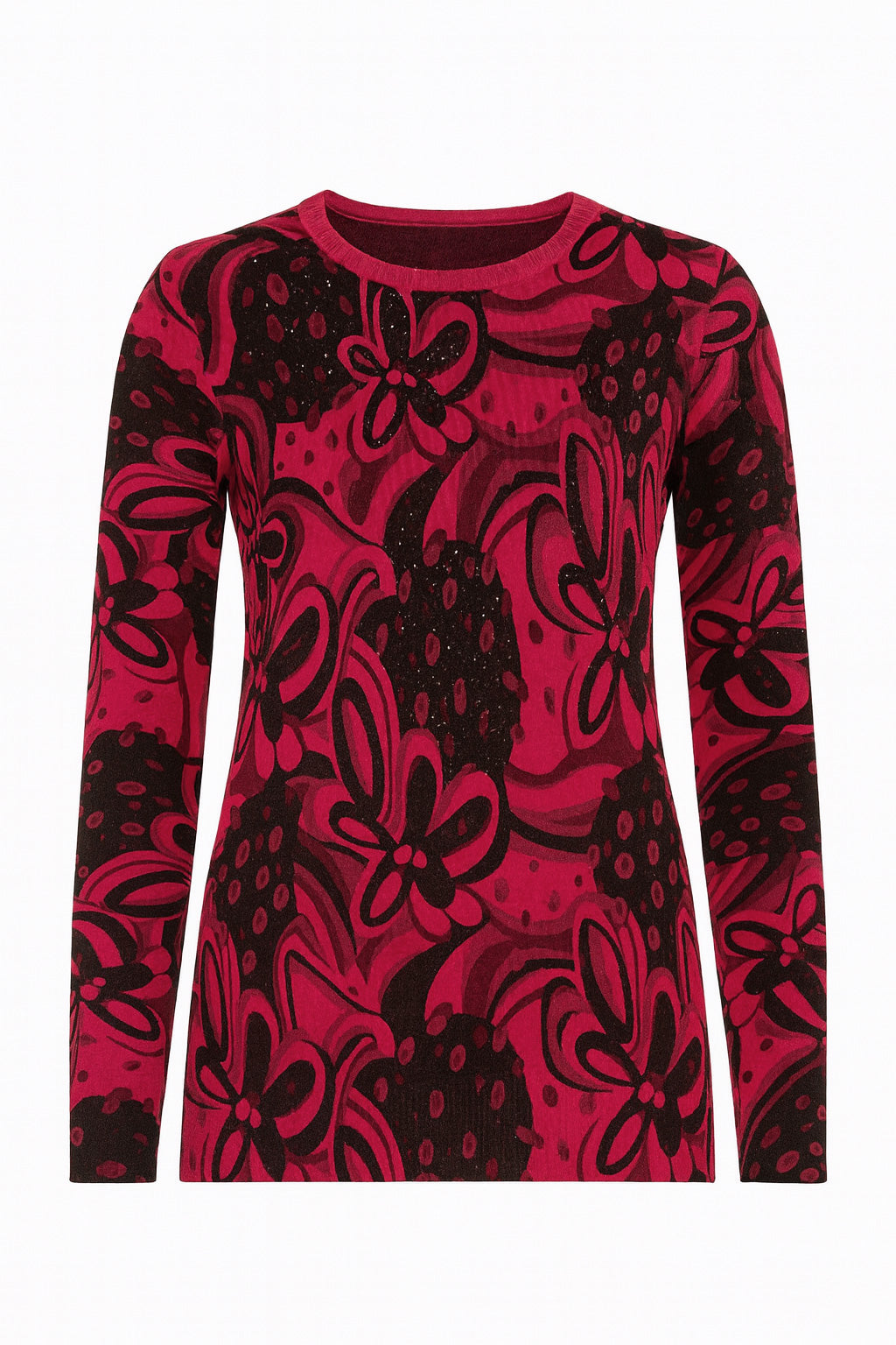 Abstract design with sequin detail sweater