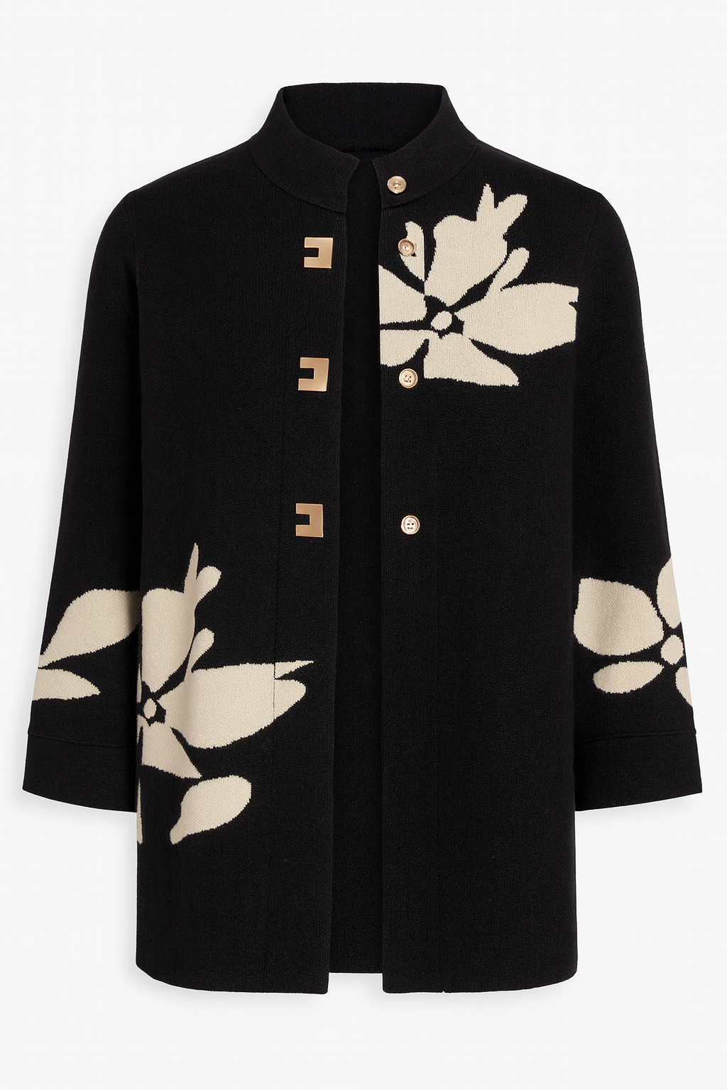 Floral design cardigan