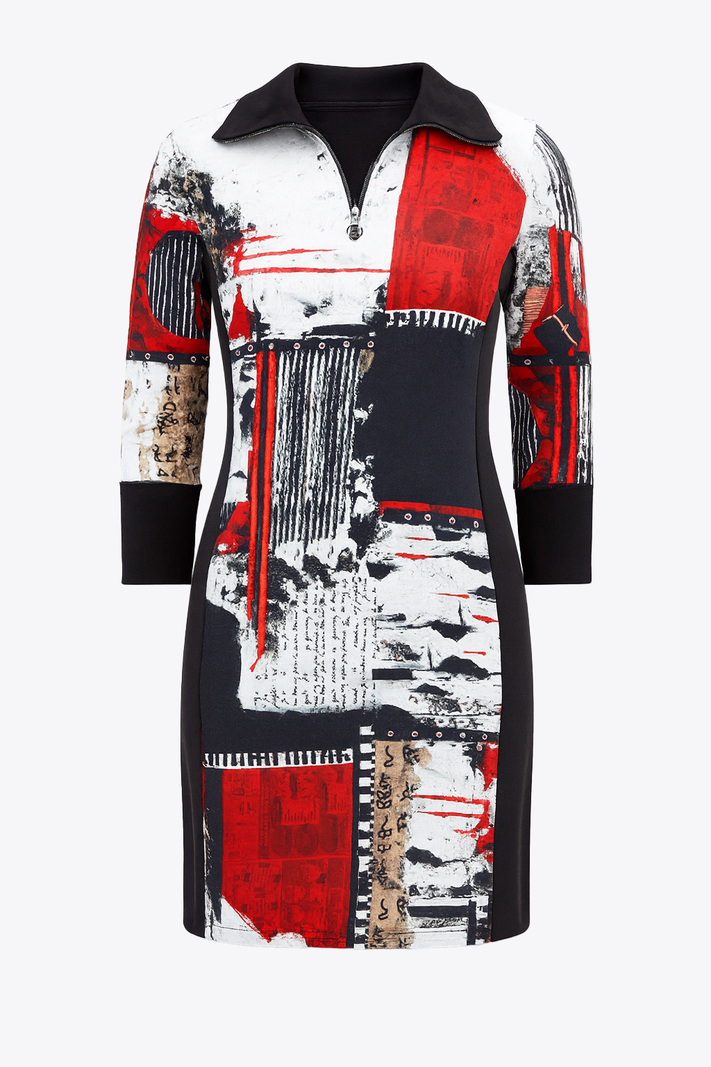 La robe à imprimé abstrait