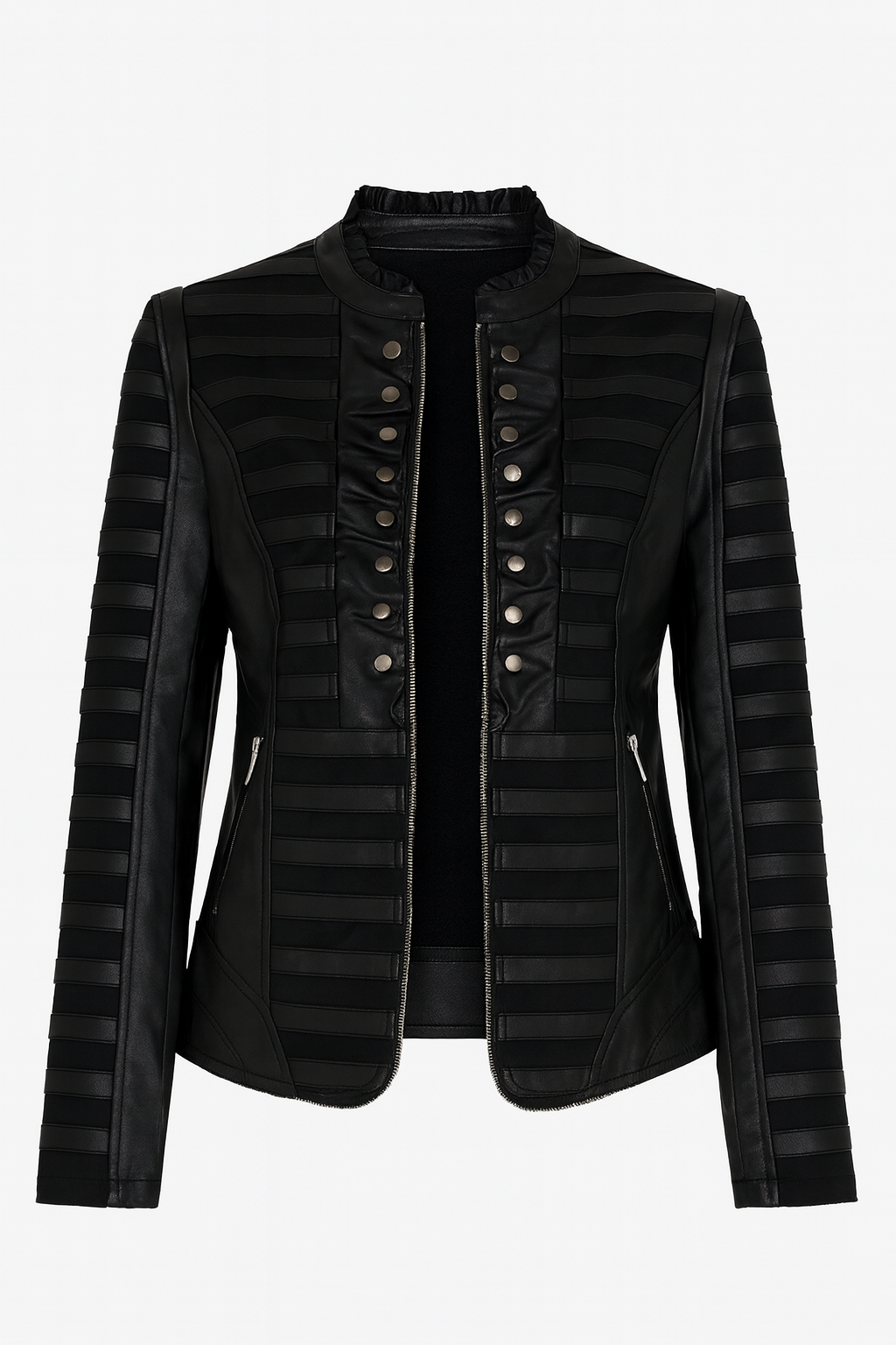 Pleather admiral jacket