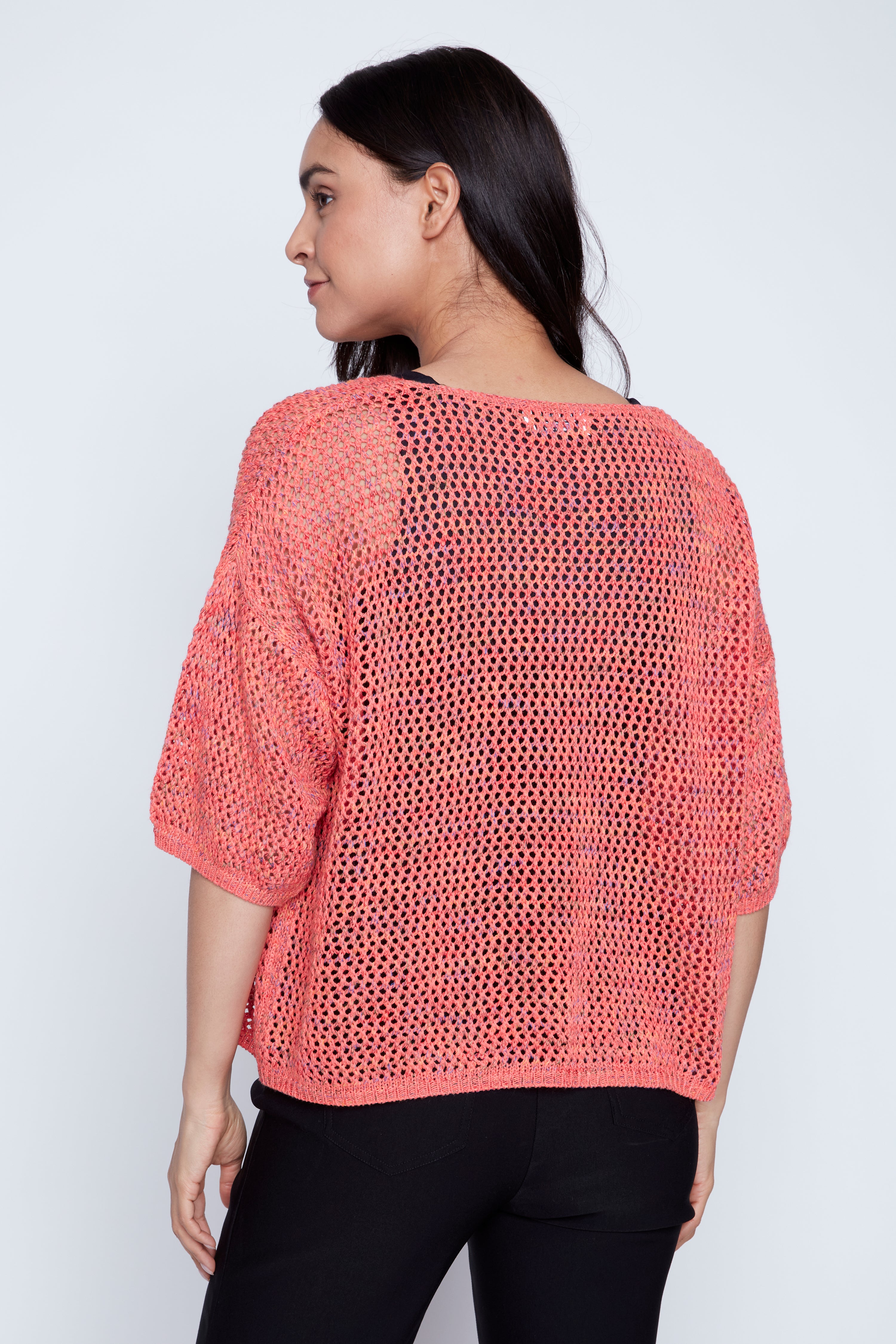 Cotton crochet sweater