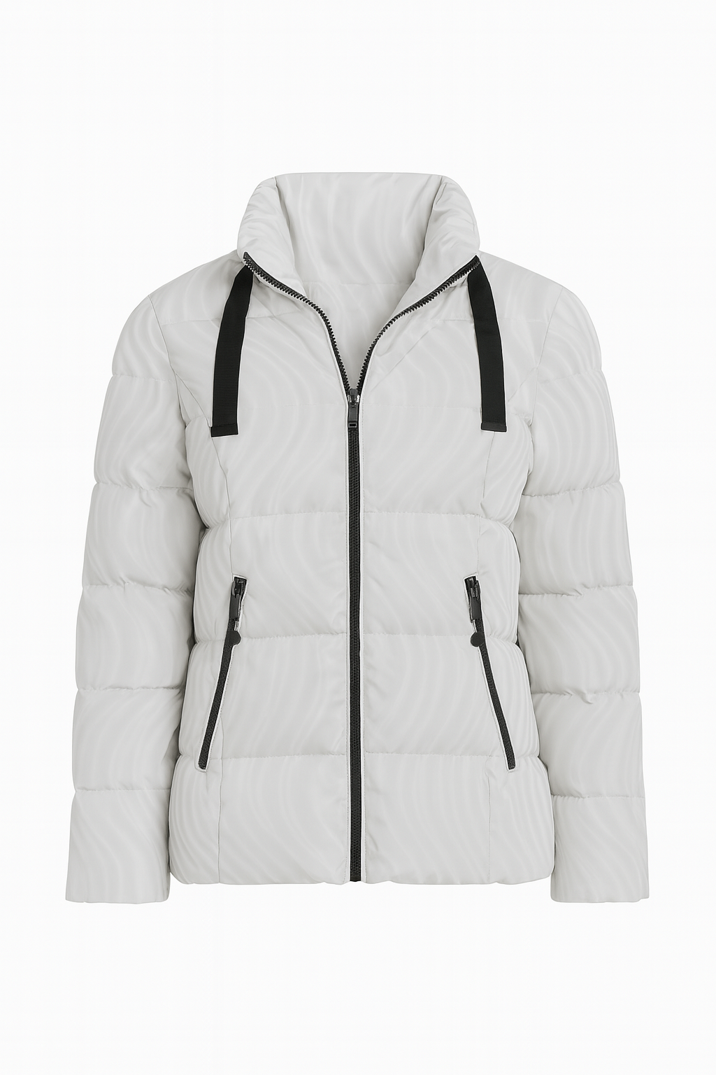 Abstract print polyfill jacket