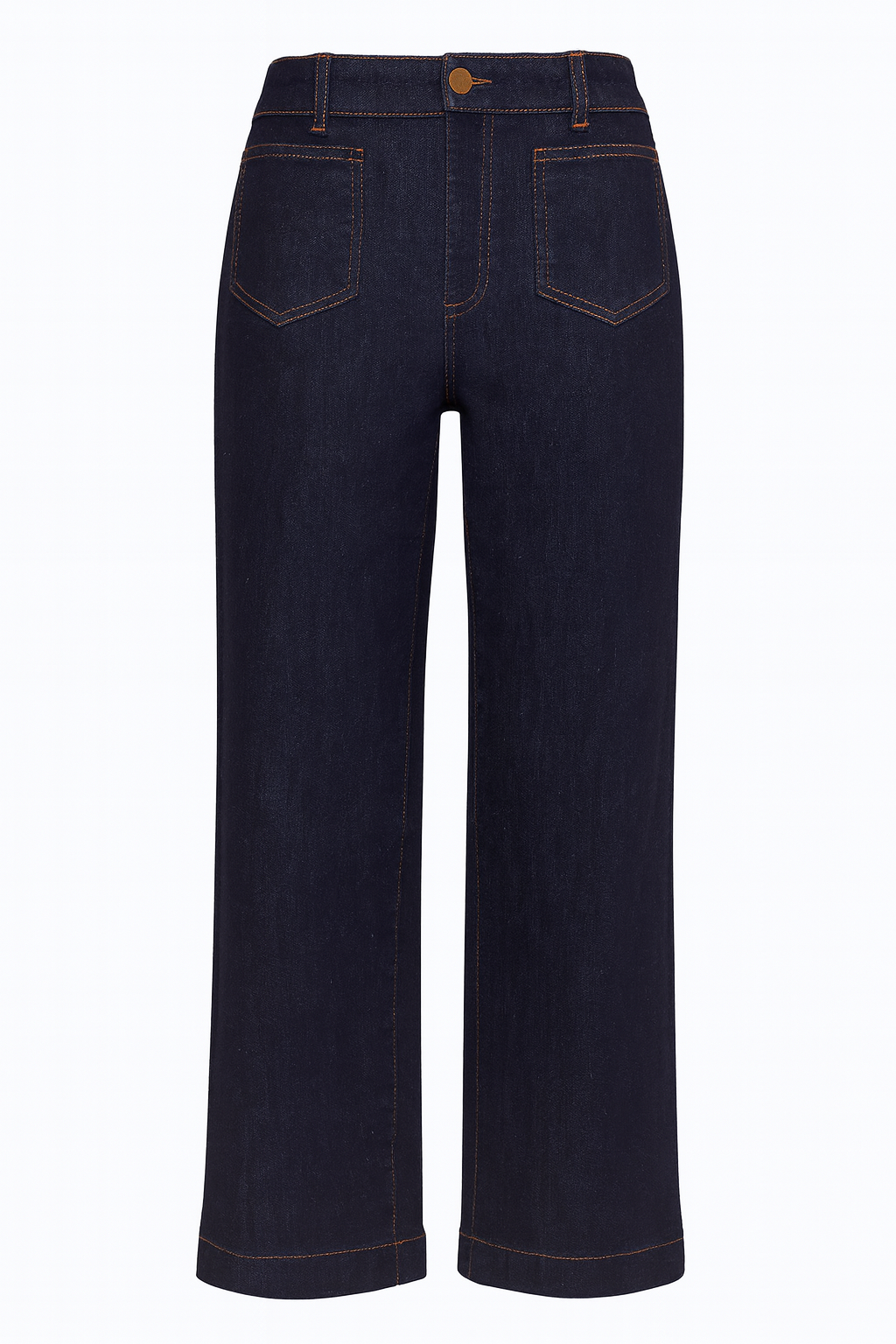 Patch pocket straight leg jean