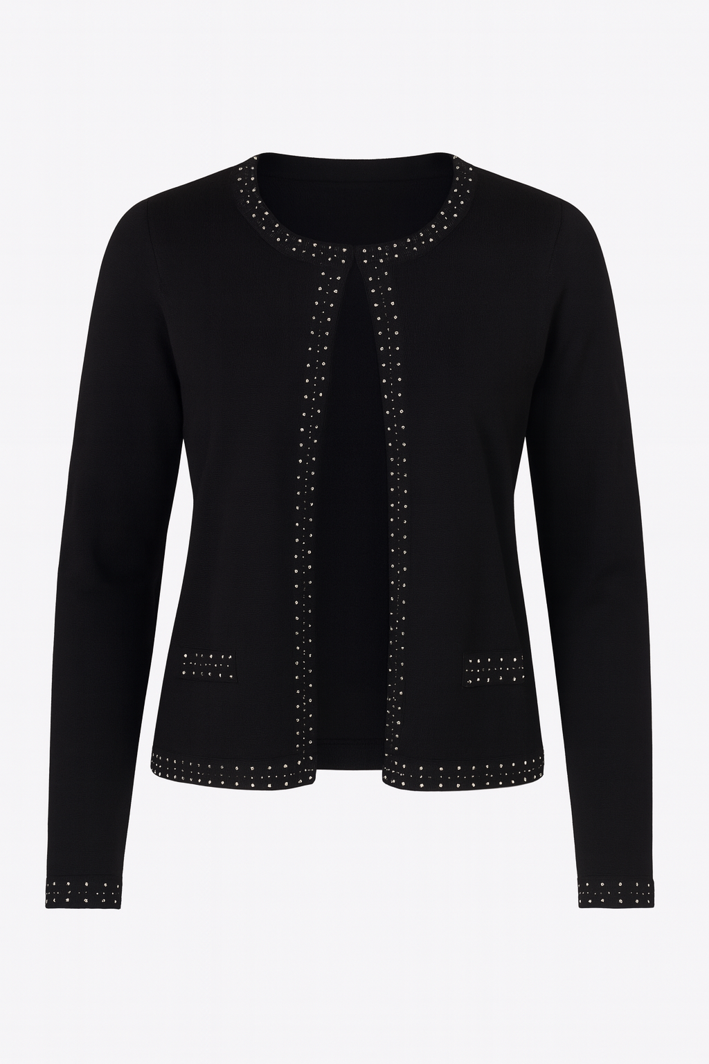 Rhine stud trim cardigan