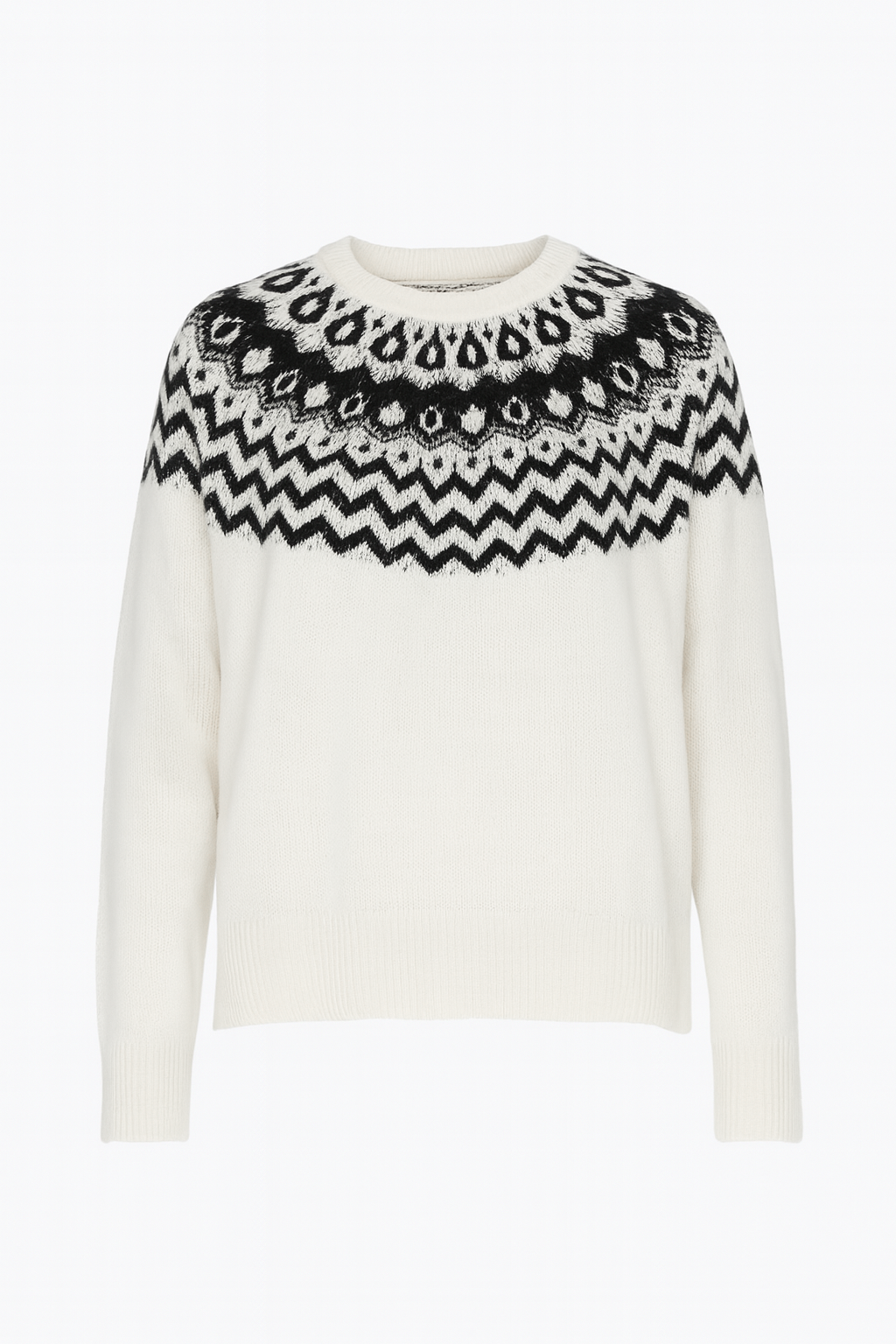 Beaded fair isle sweater