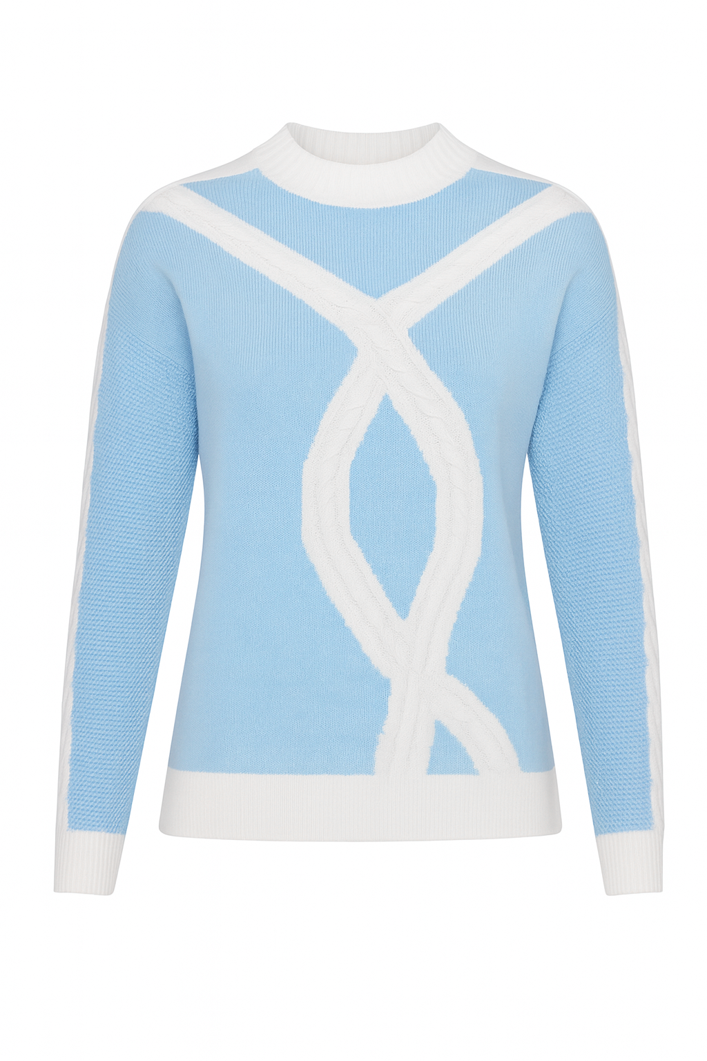 Chain loop design sweater