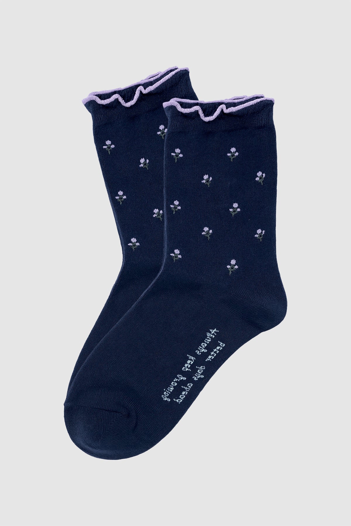 Mini floral print socks