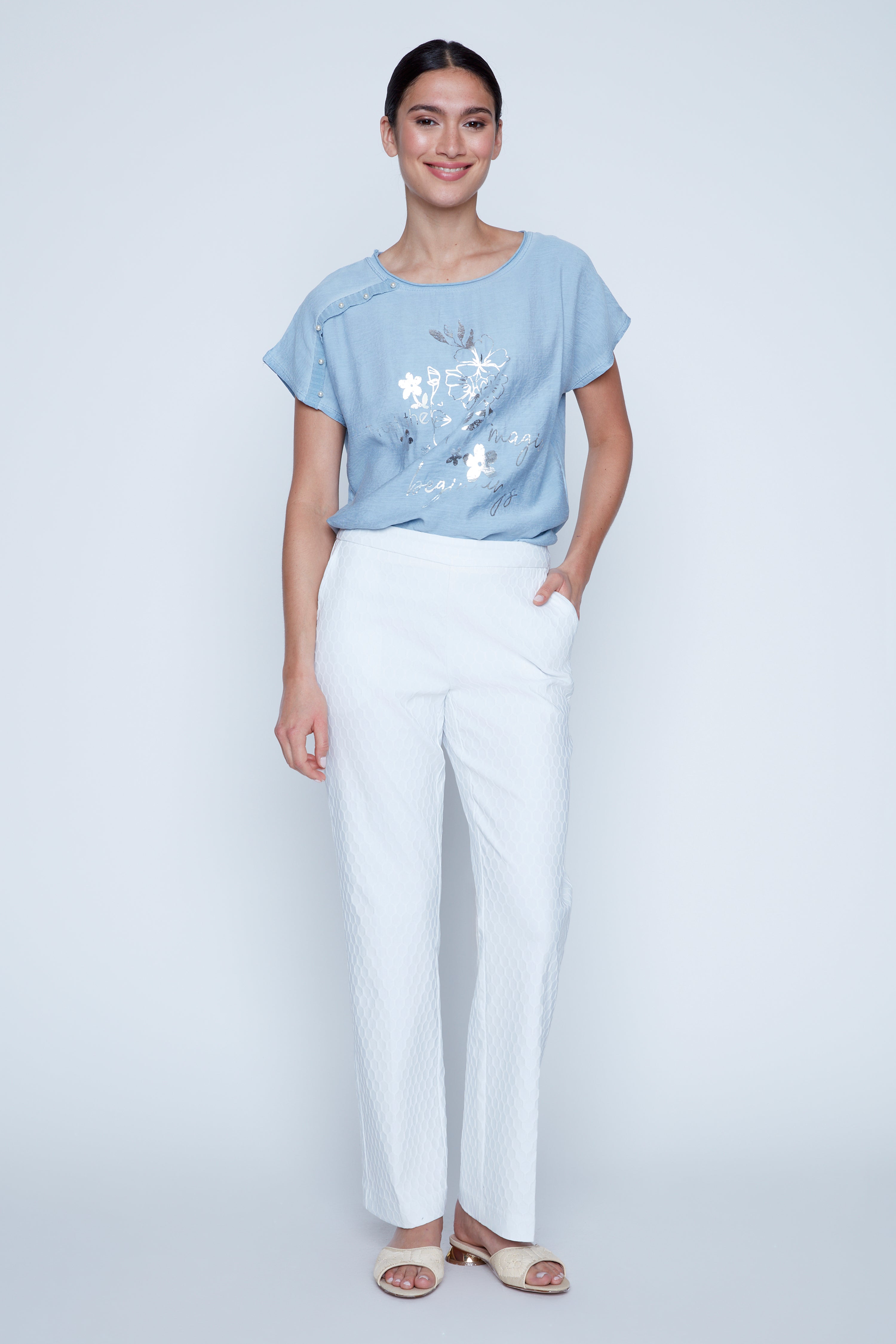 Straight leg tummy control pant