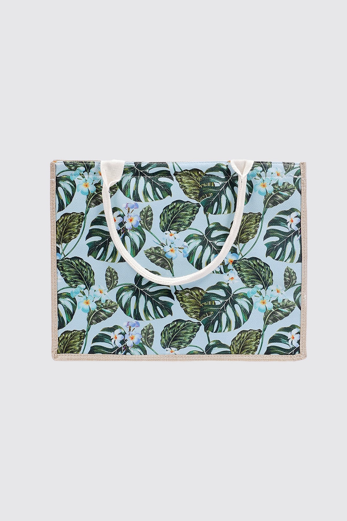 Le sac fourre-tout d'été à imprimé feuilles