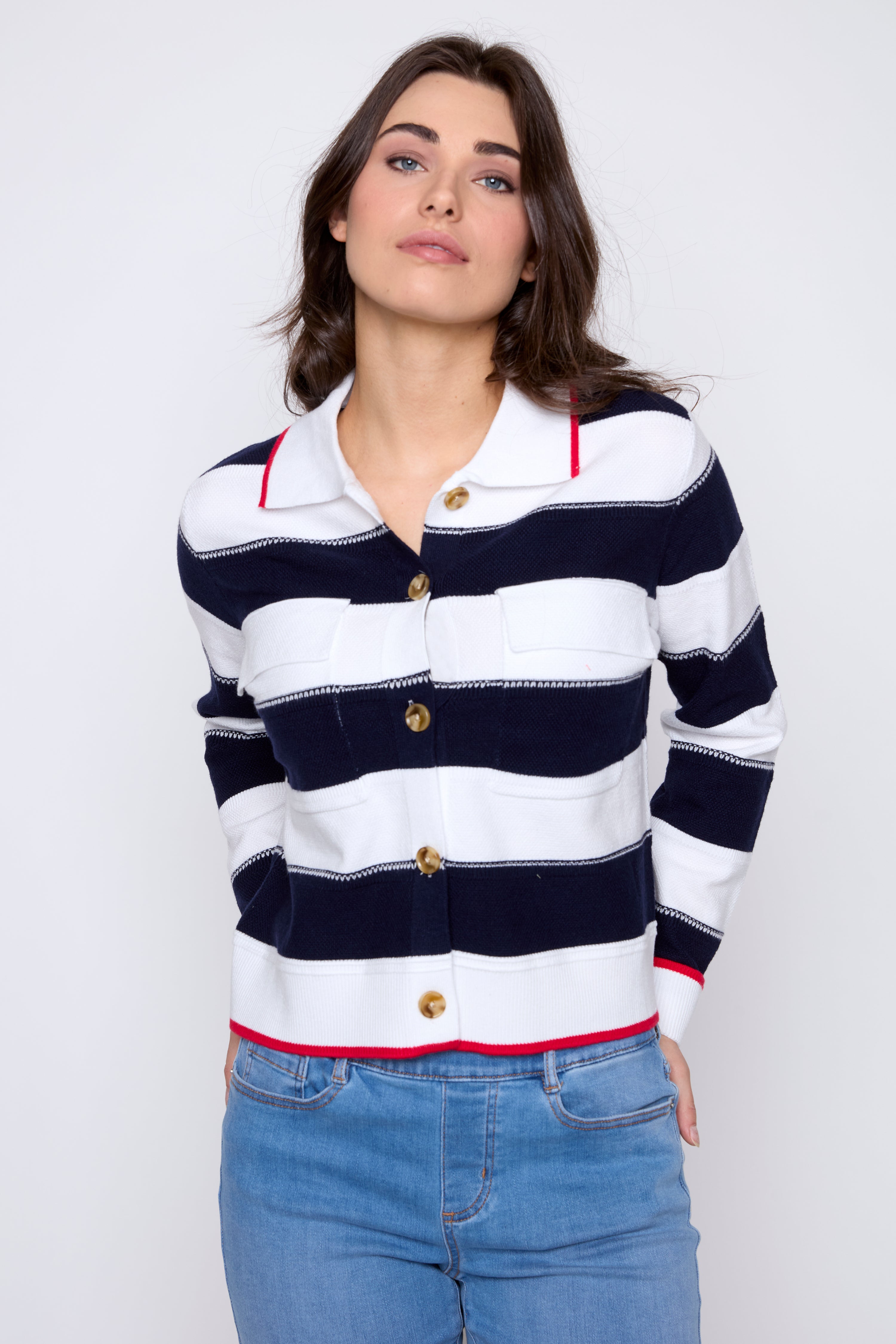 Stripe cardigan
