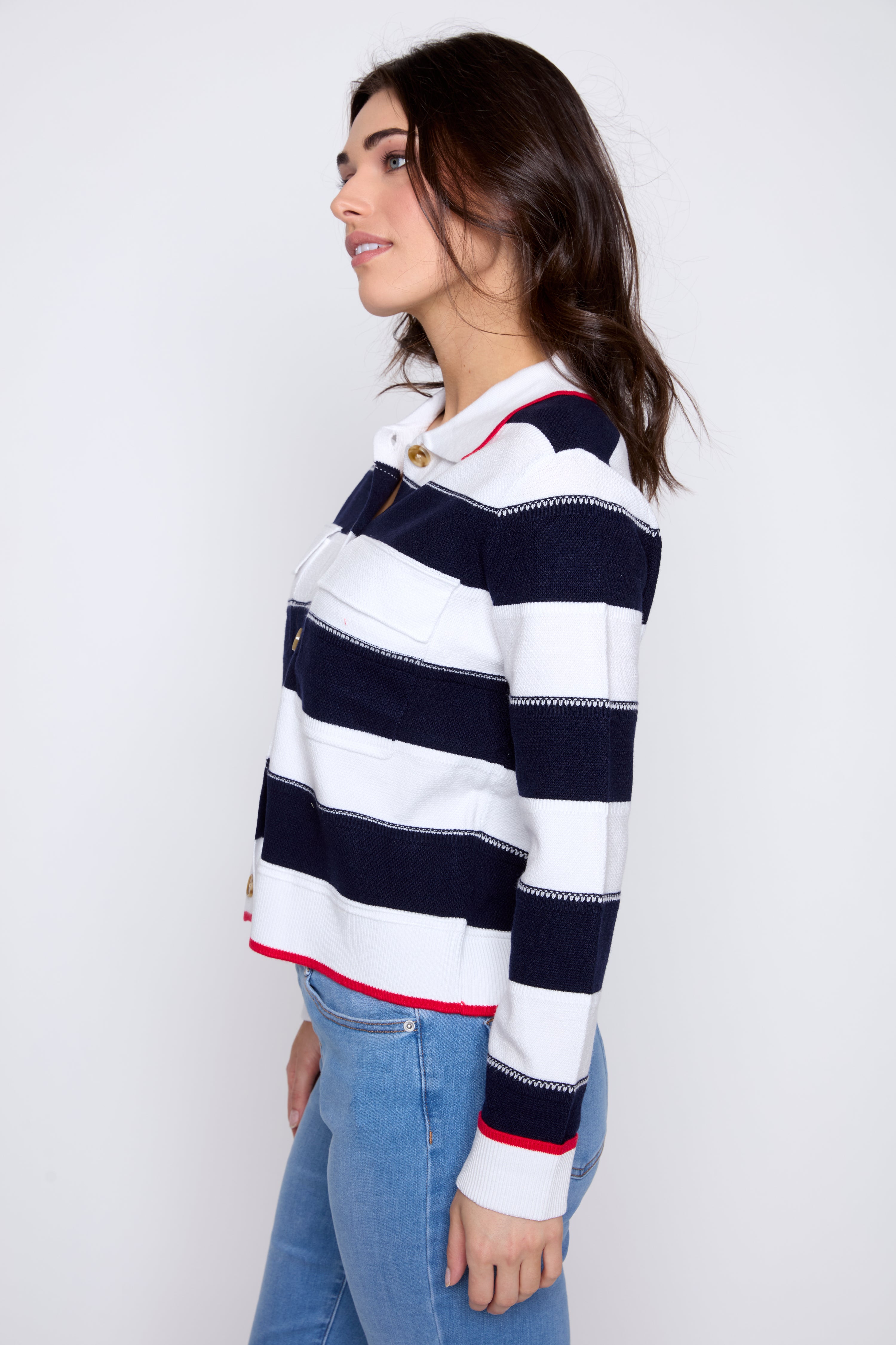 Stripe cardigan