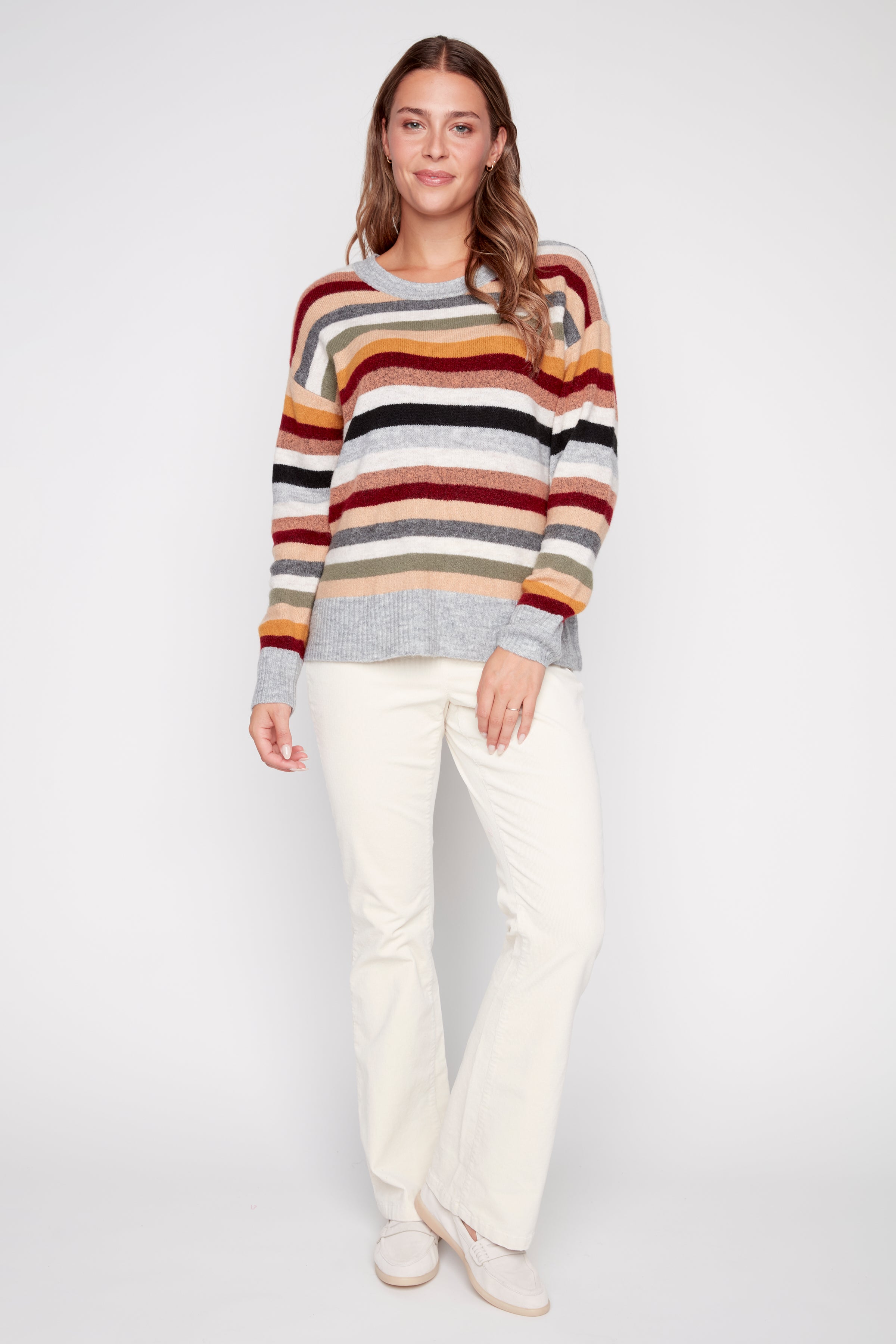 Multi stripe sweater