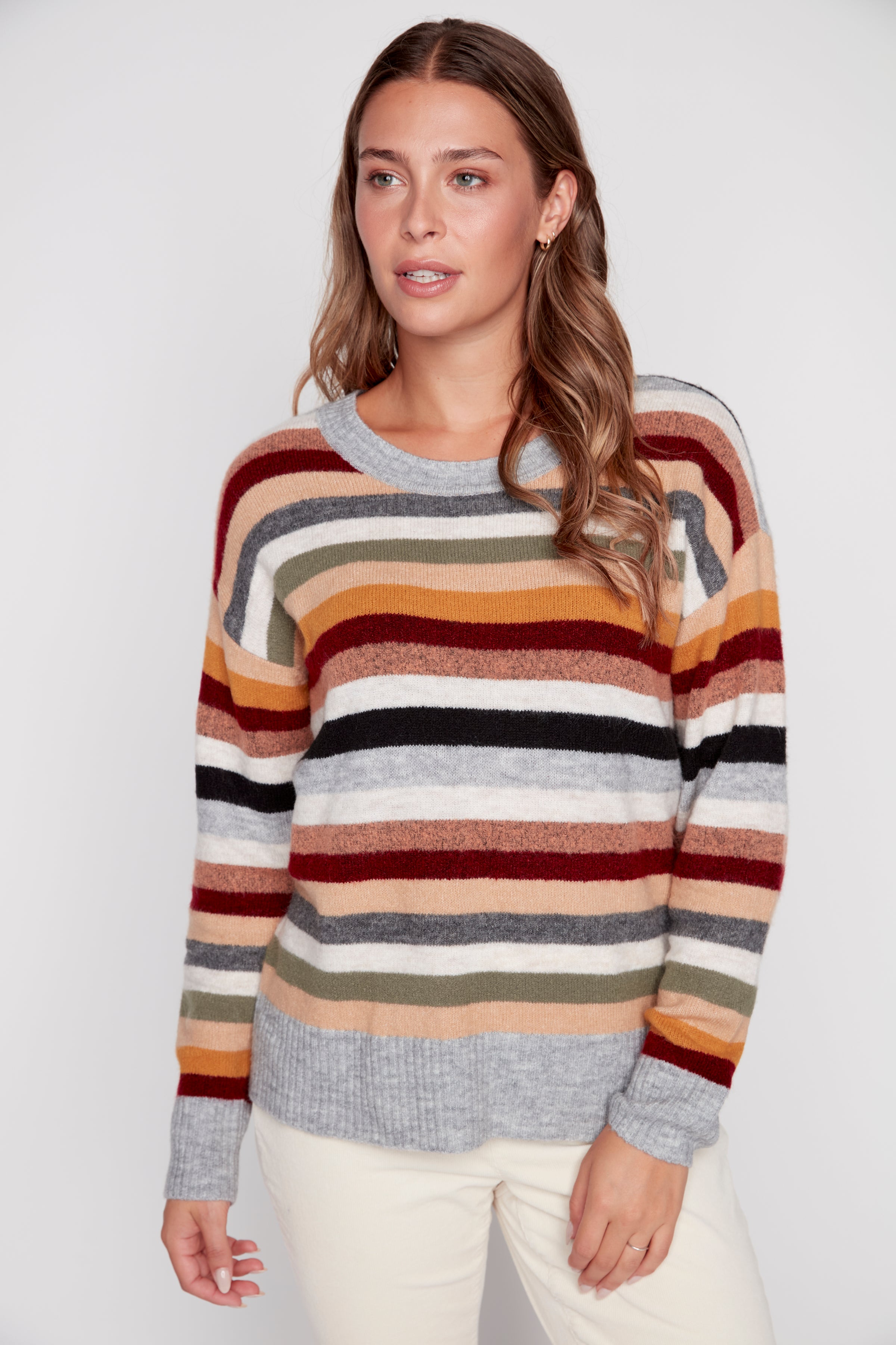 Multi stripe sweater