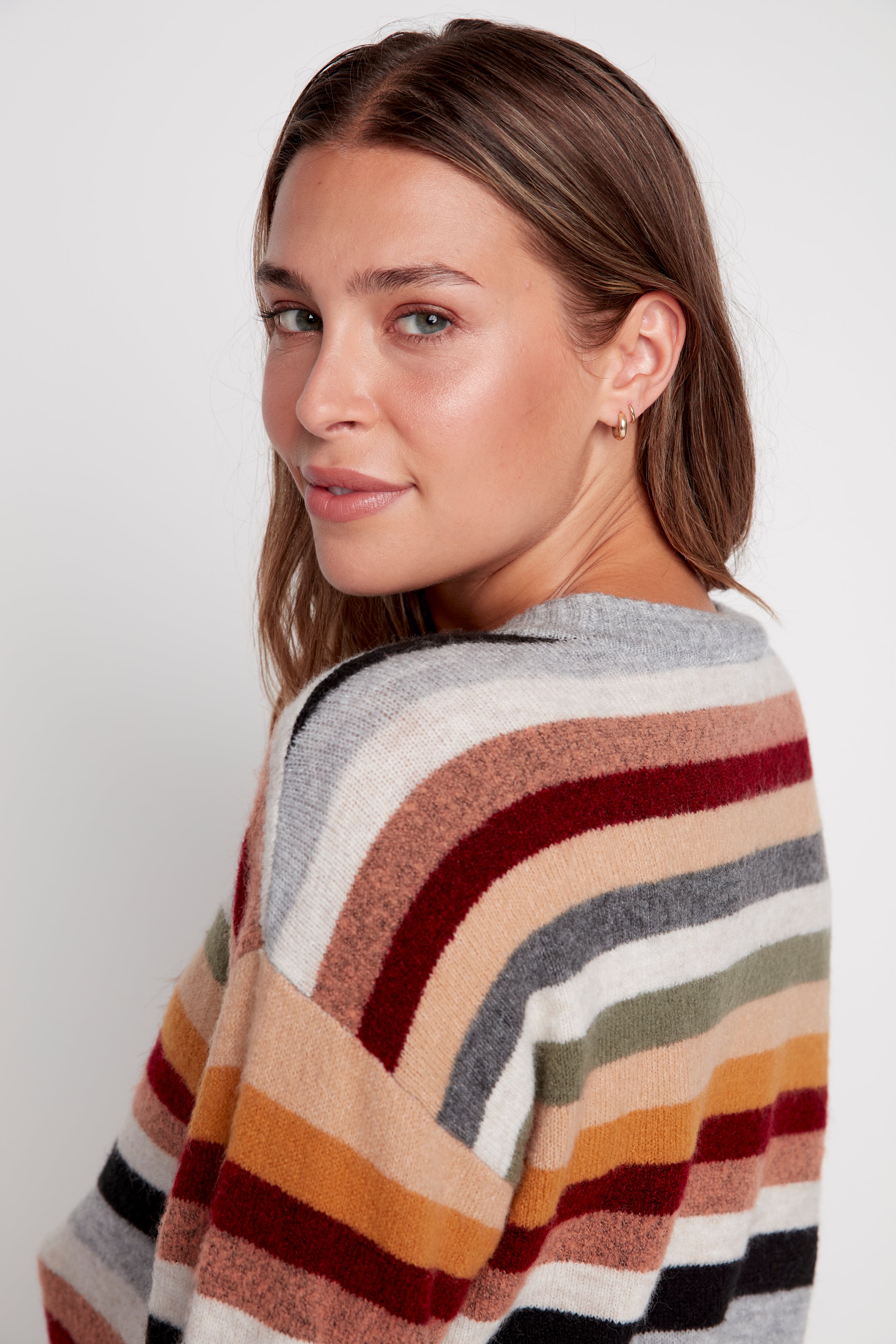 Multi stripe sweater