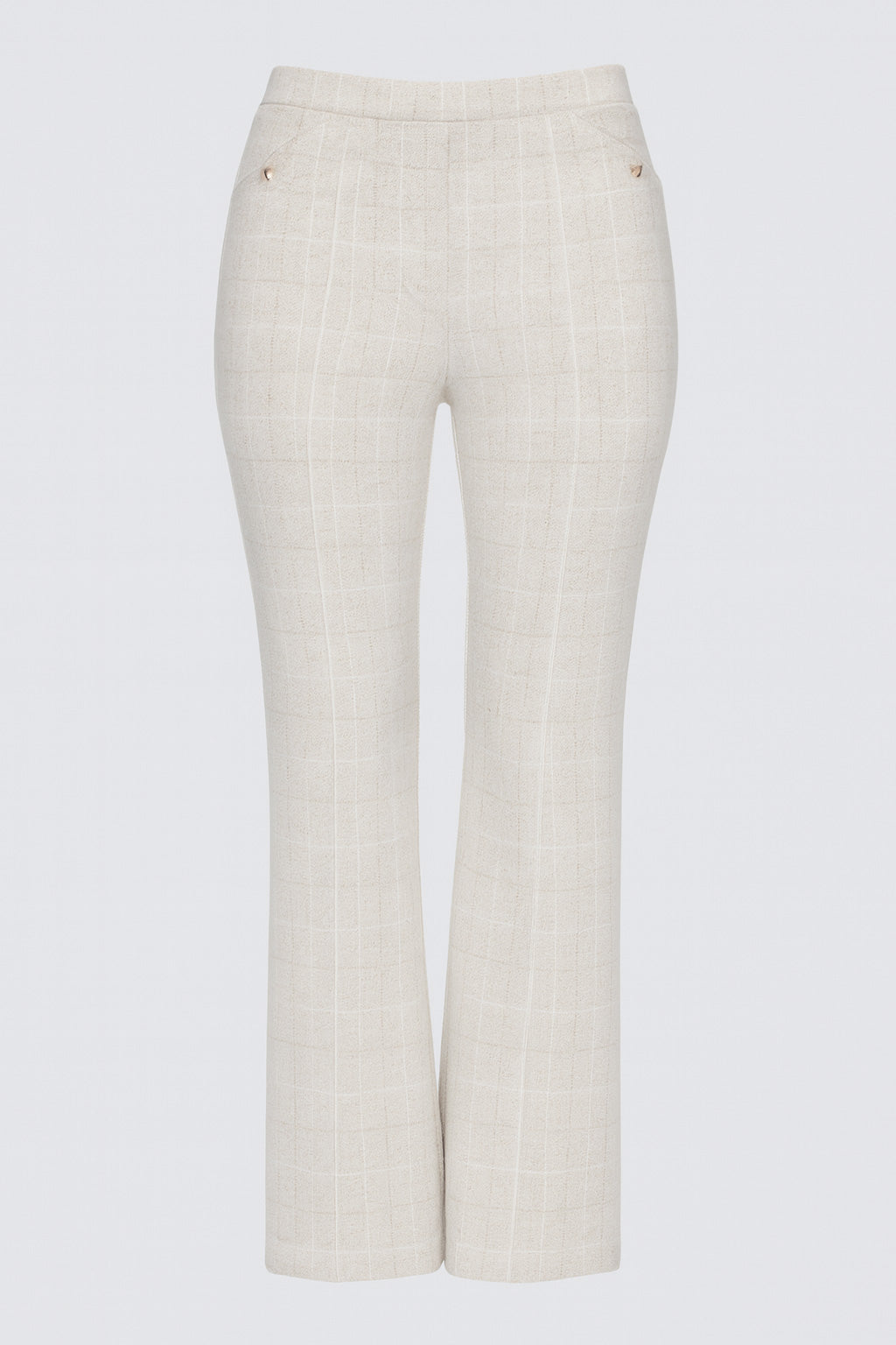 Plaid pull on pant