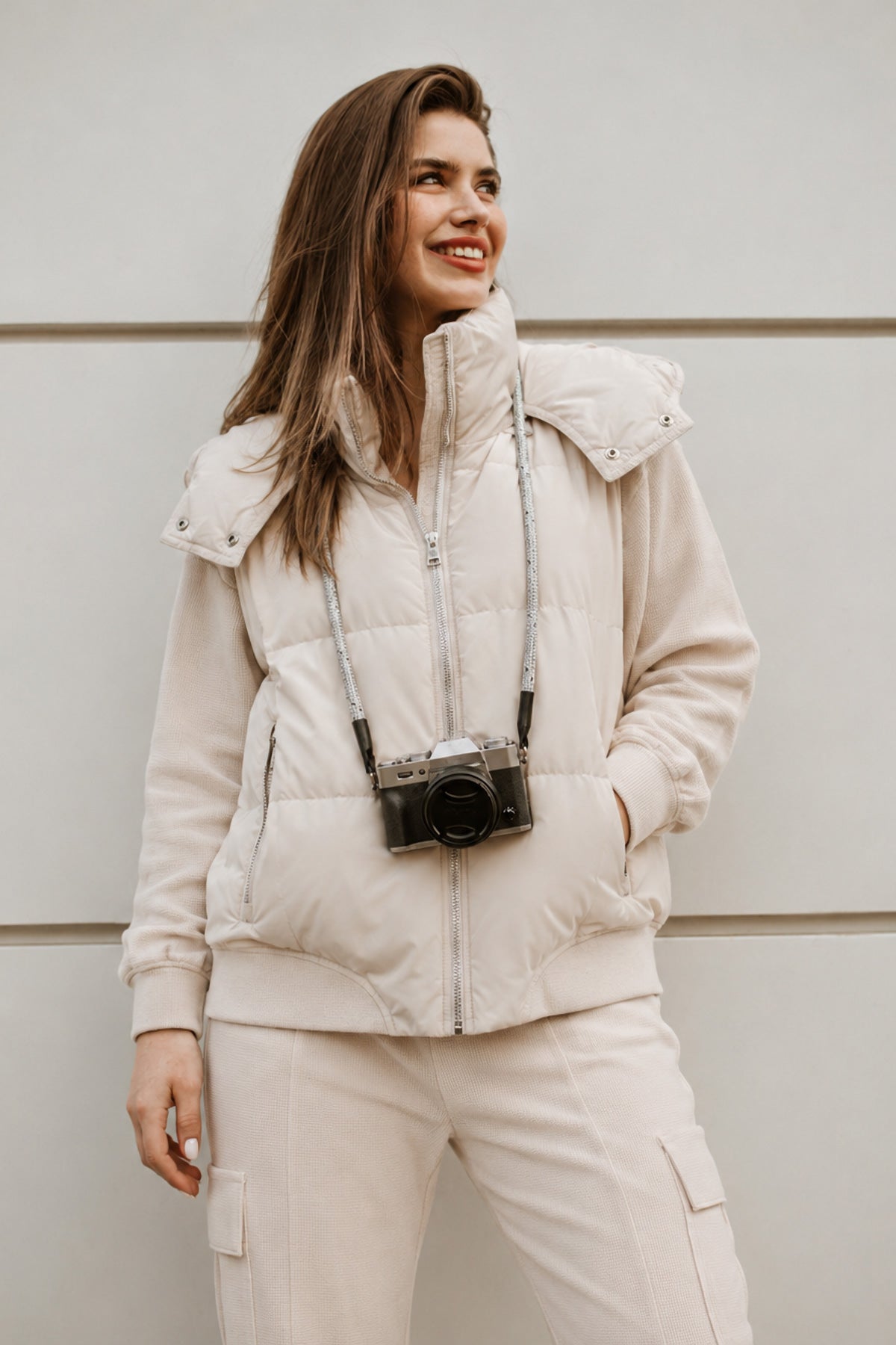 Quilted Zip Front Vest