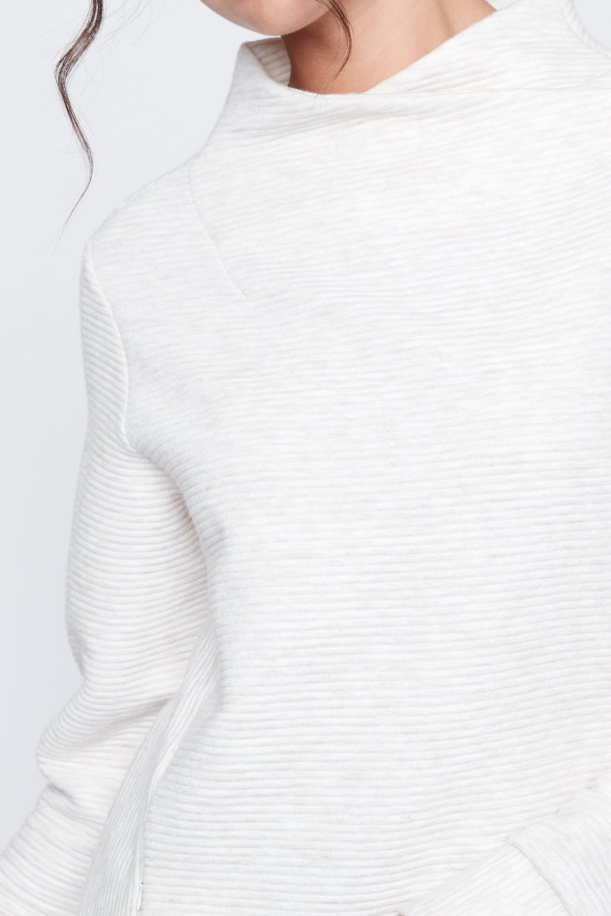 Quilted knit tunic