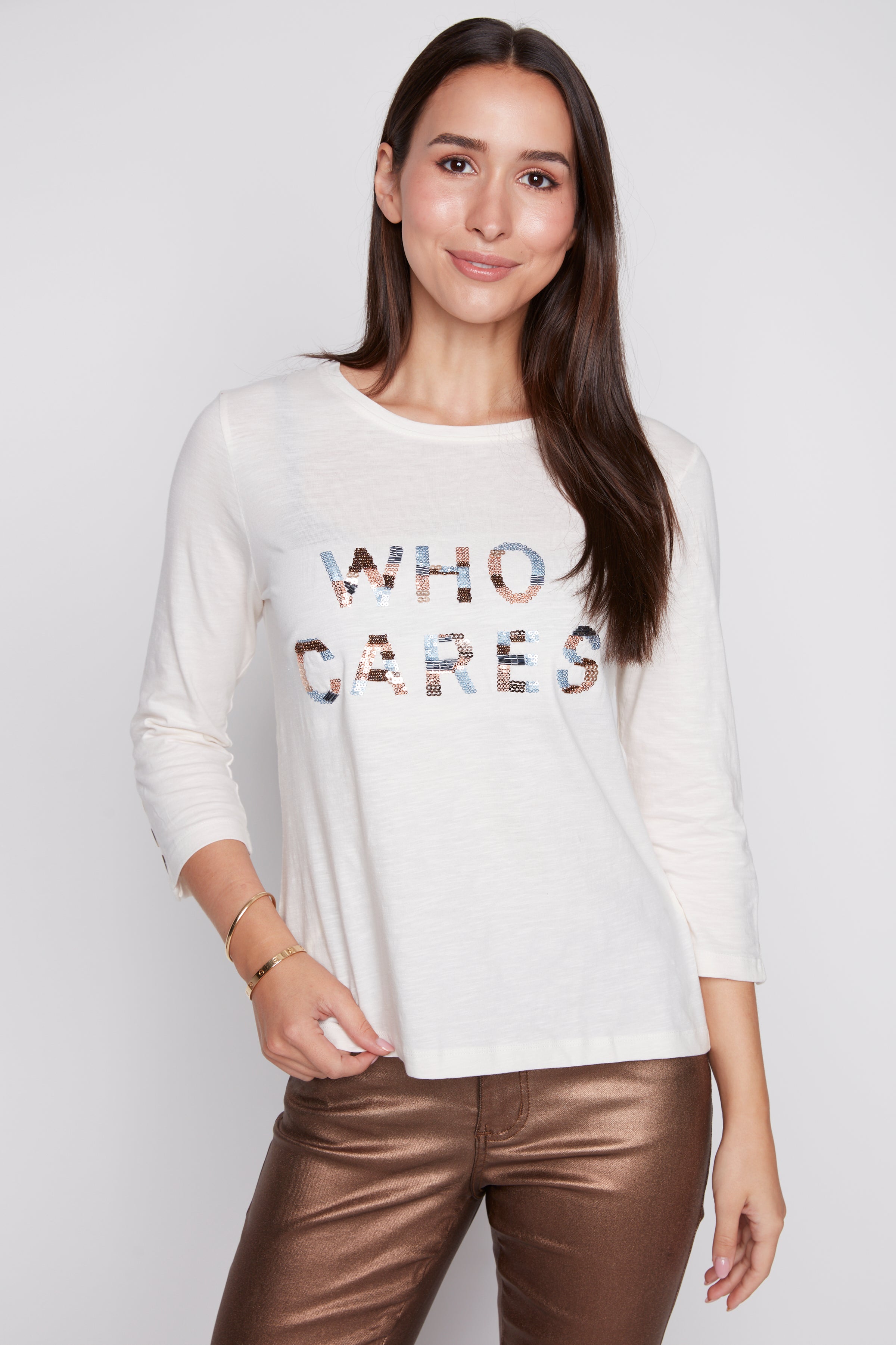 Le pull en coton "Who Cares"