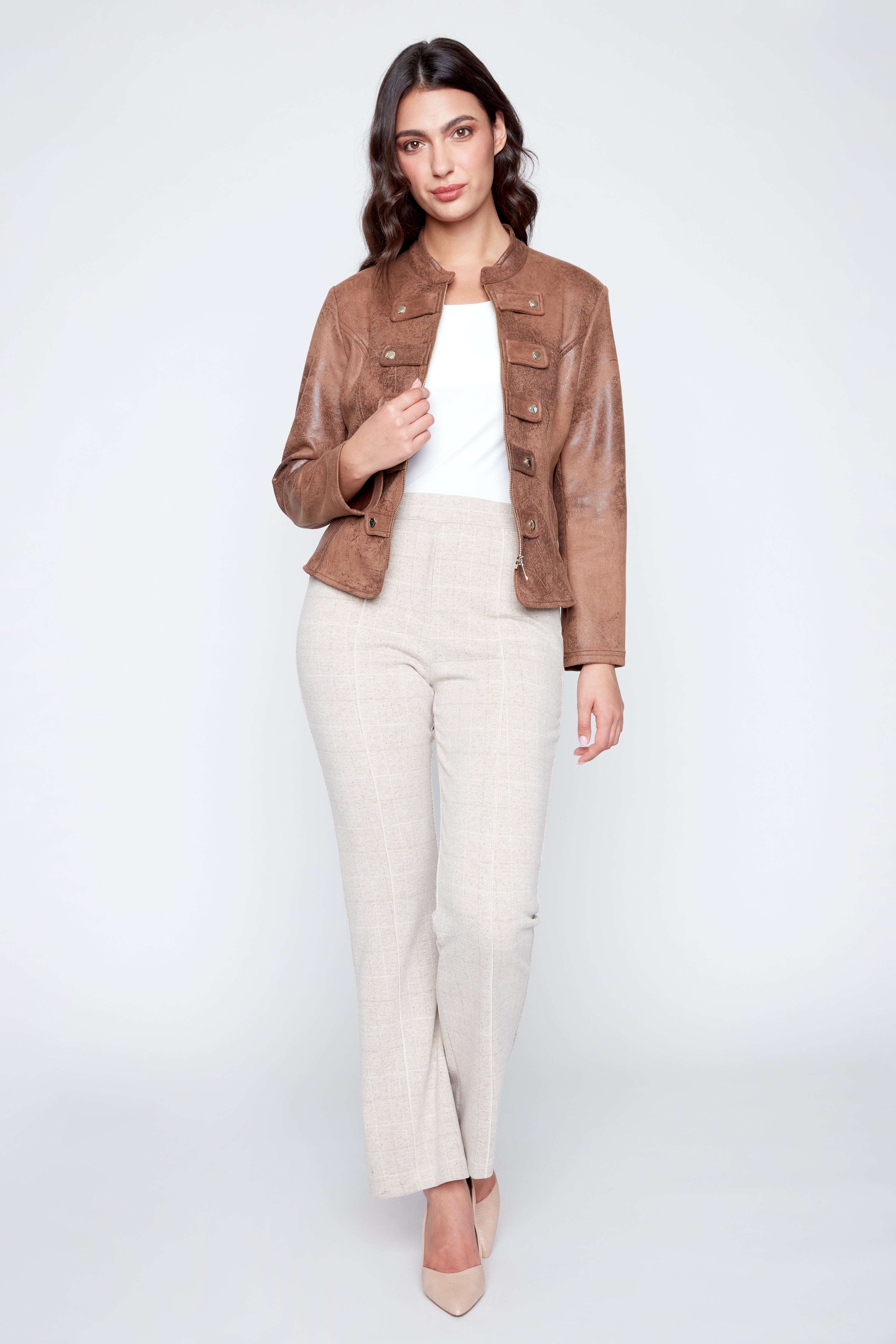 Suede admiral jacket
