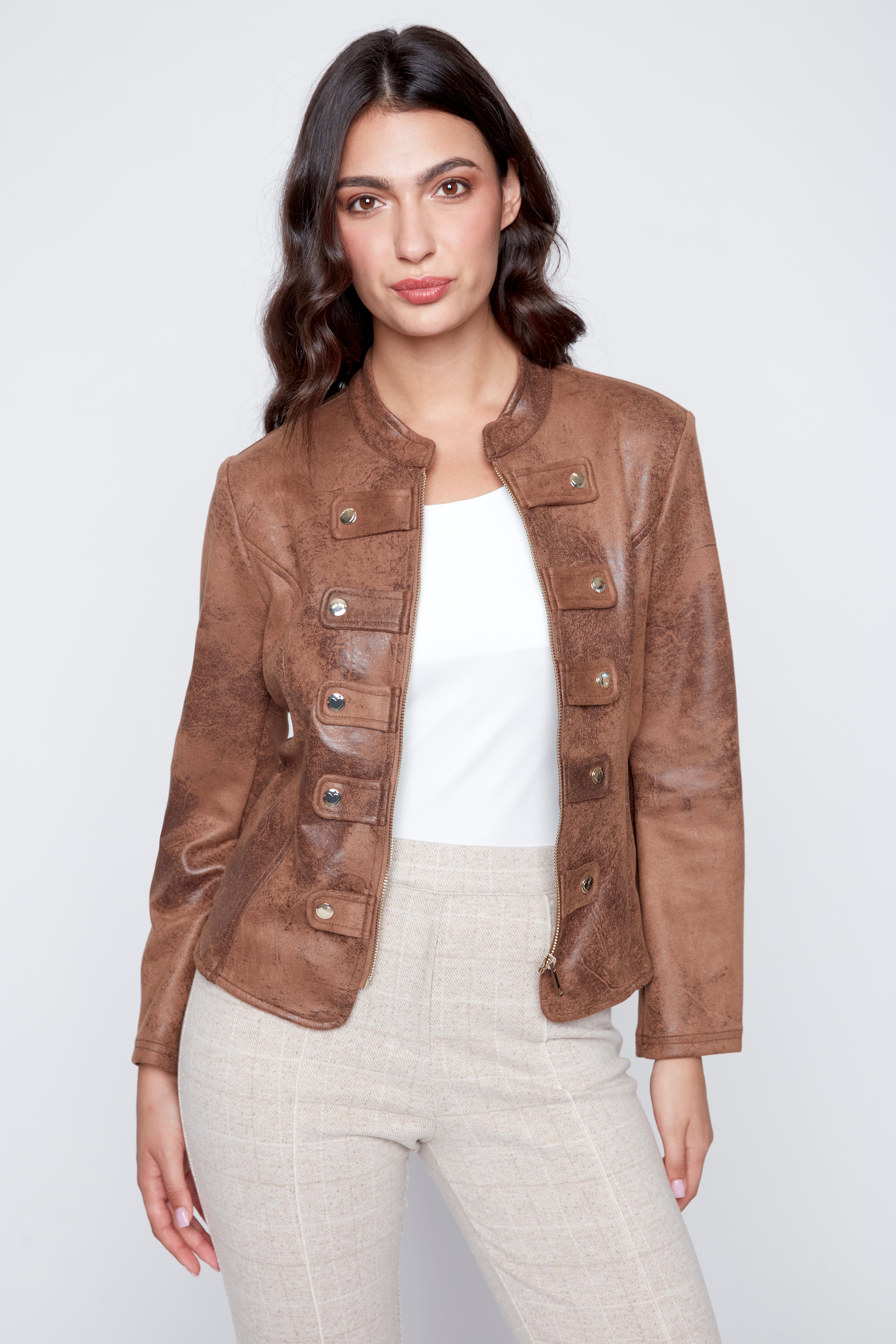 Suede admiral jacket