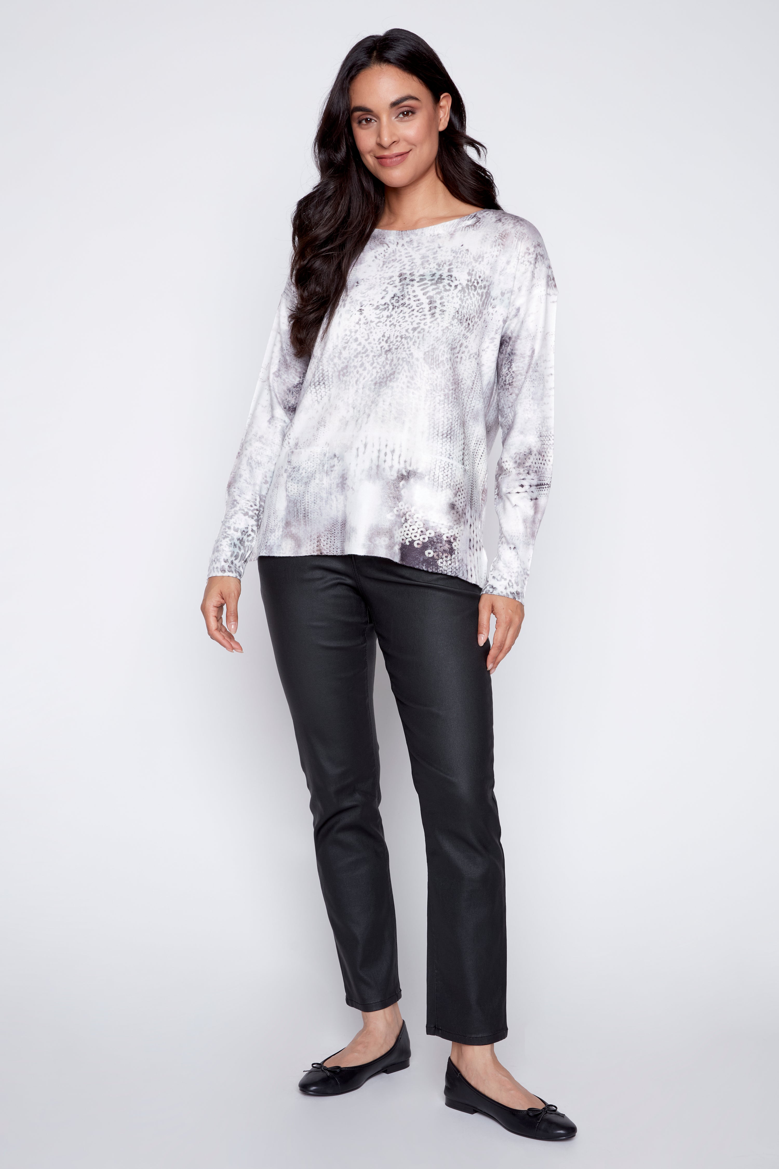 Animal print sweater