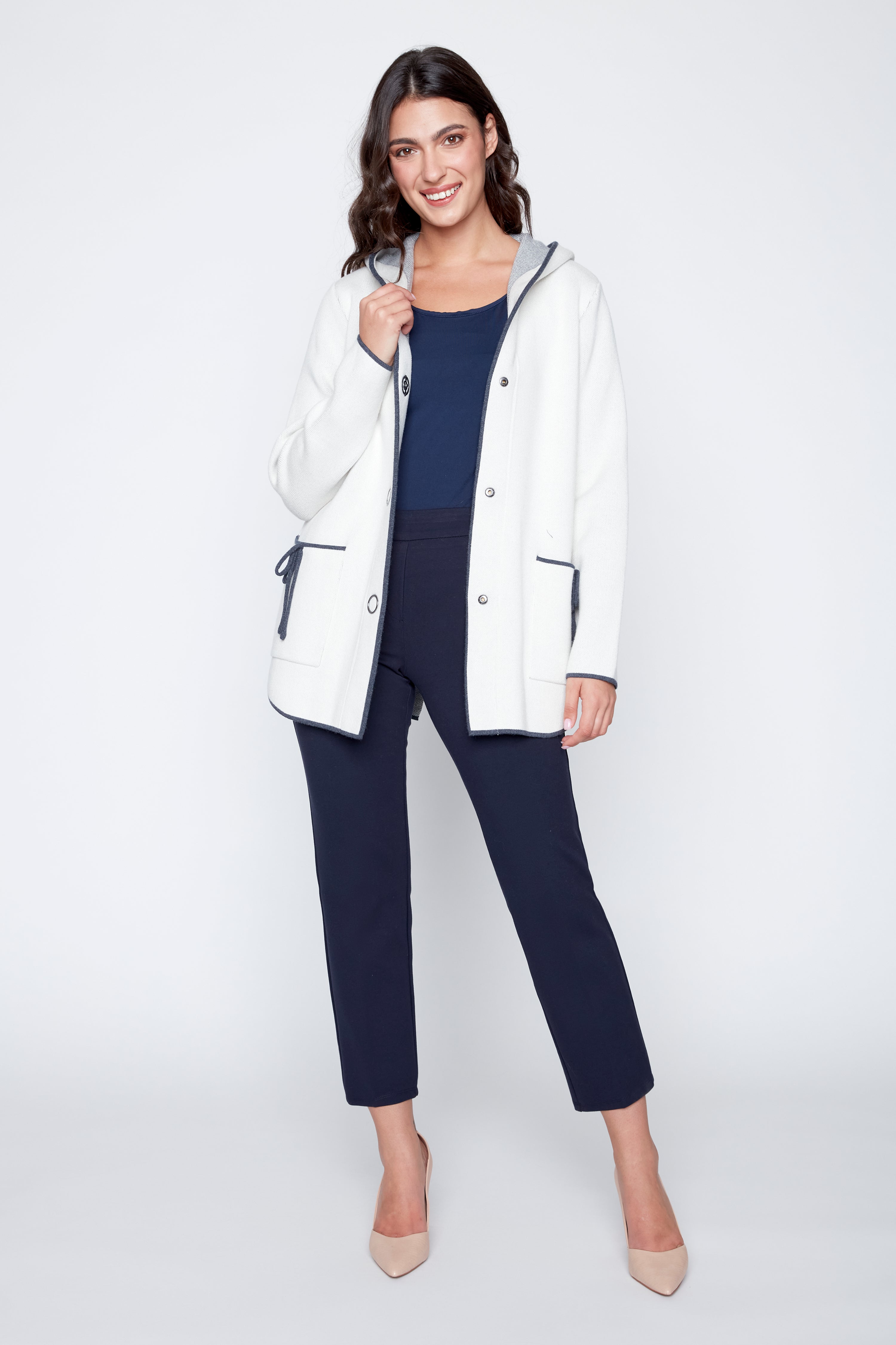 Le cardigan à détails croisés