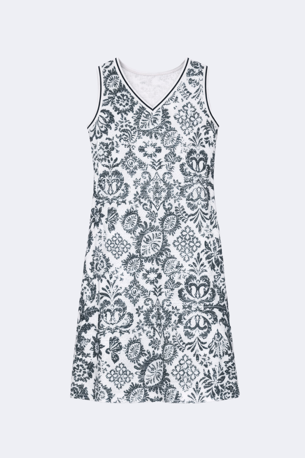 A-line floral design dress