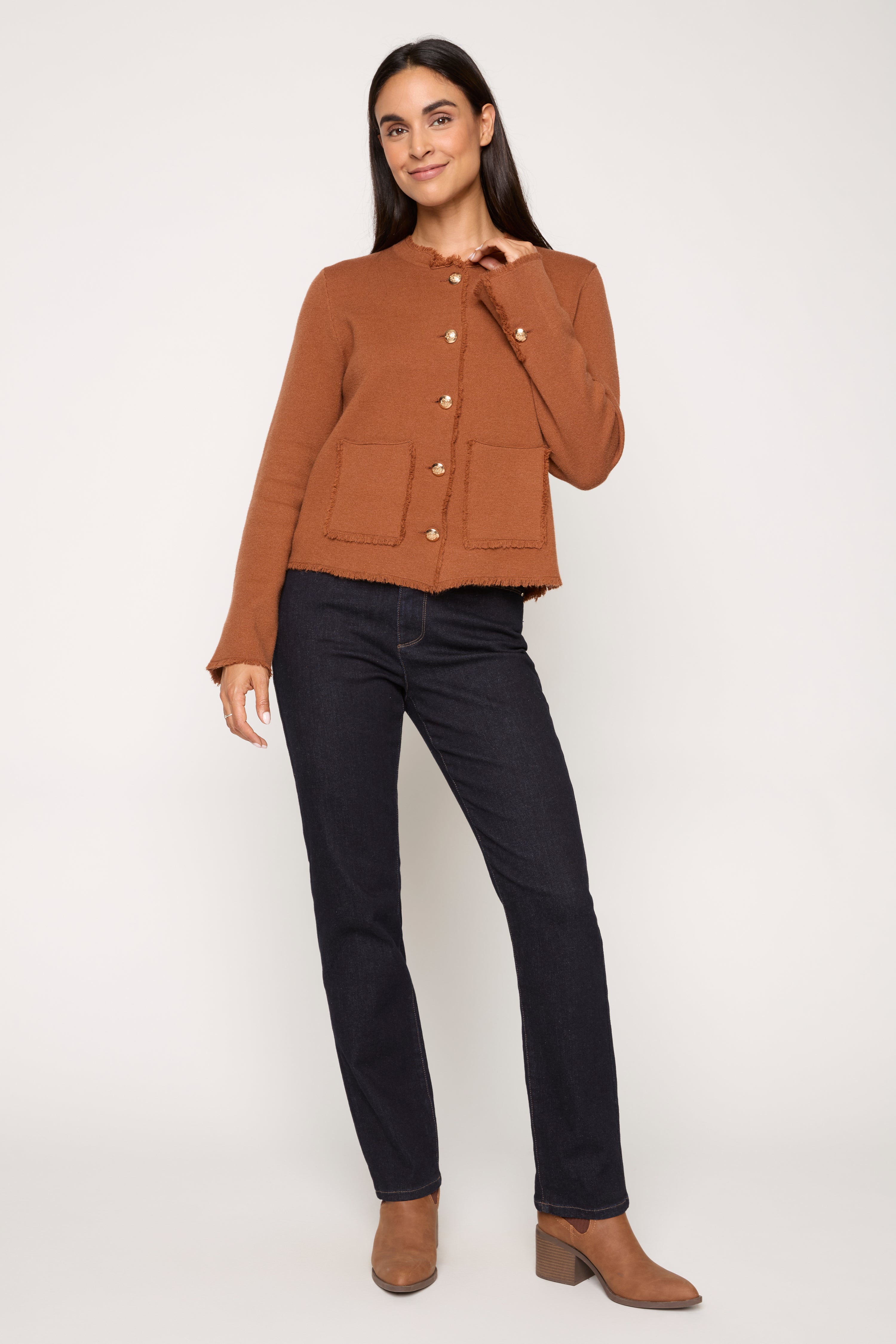 Gold Button Cardigan | COCO Y CLUB (CYC) JAC DALE