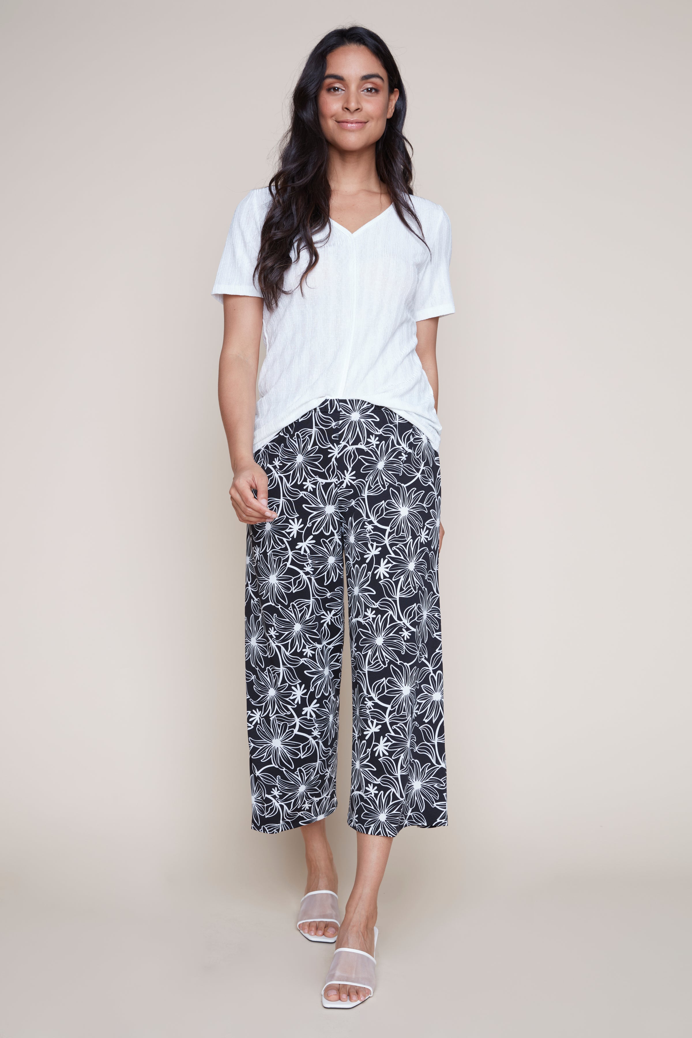 Le pantalon gaucho motif floral