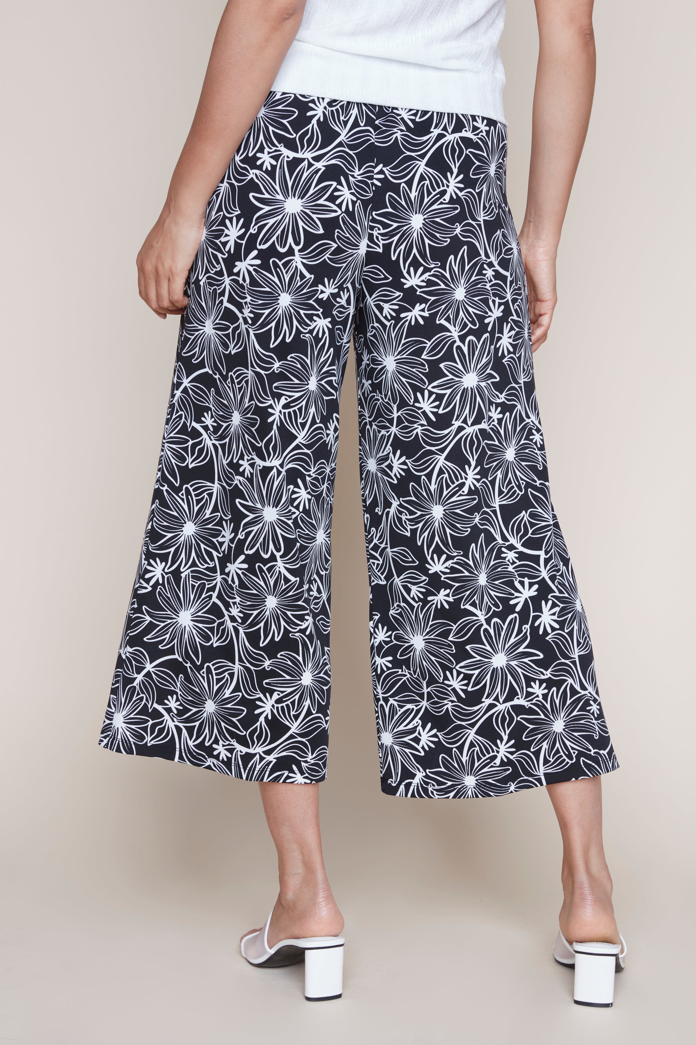 Le pantalon gaucho motif floral