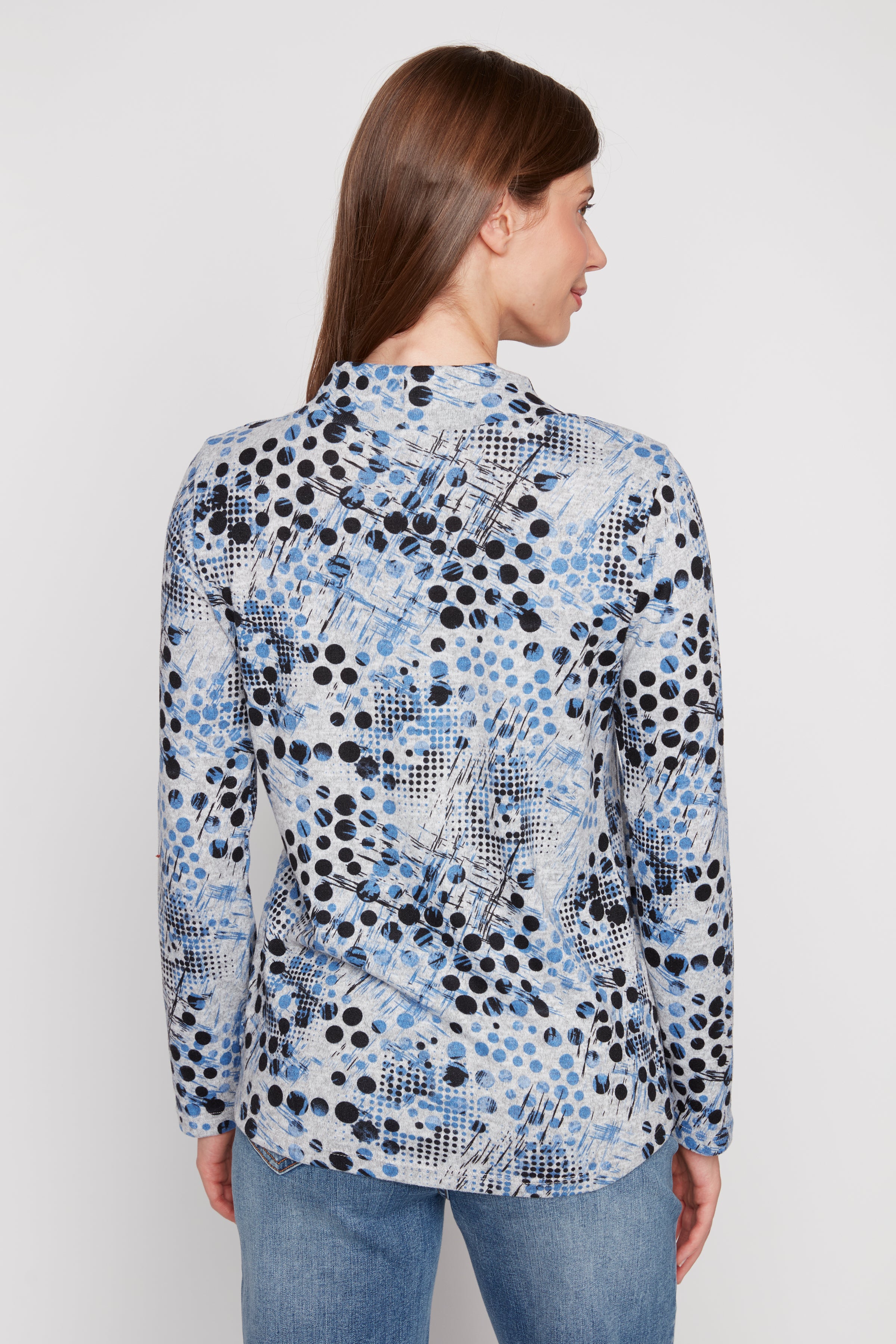 Abstract print top