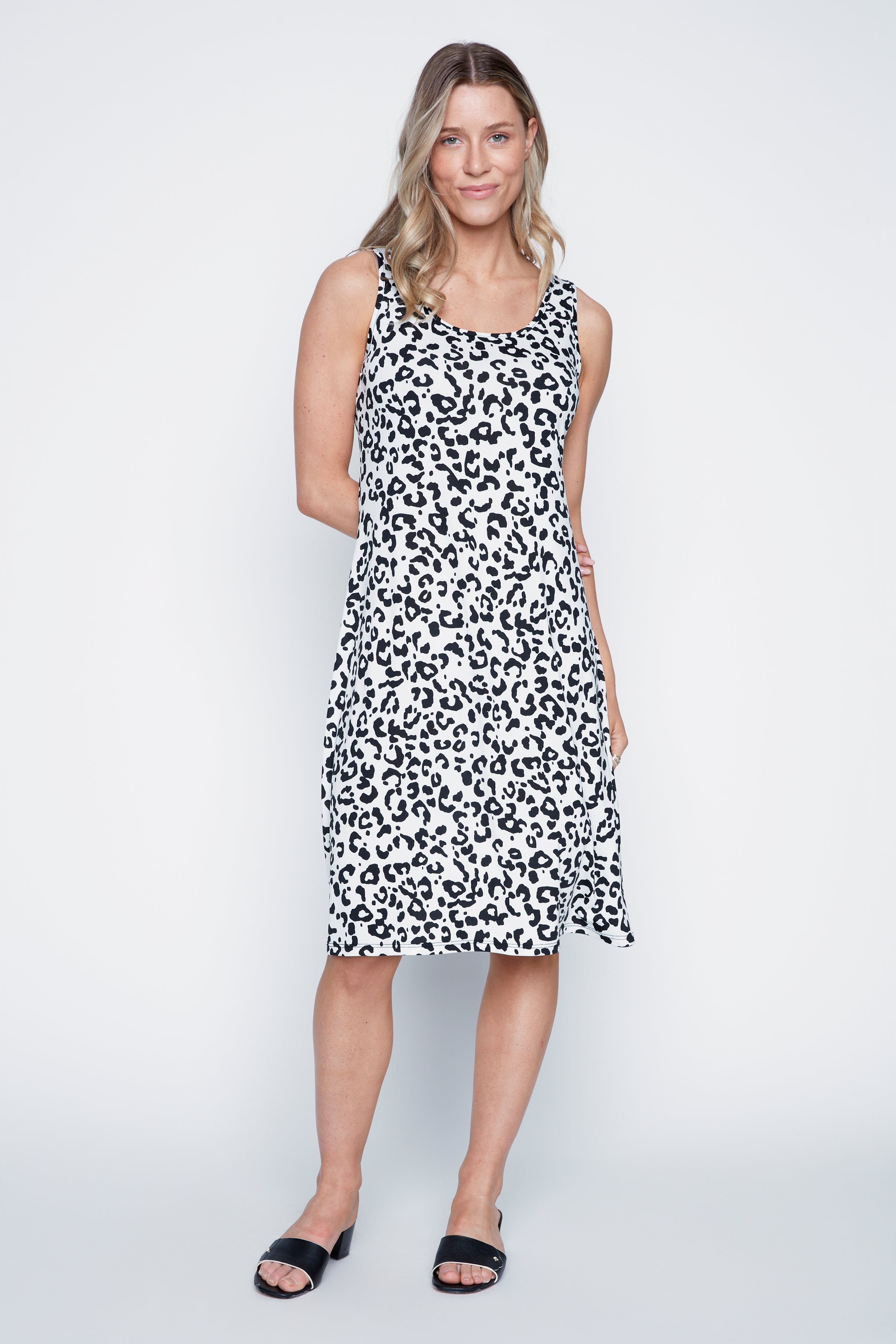 Animal print sun dress