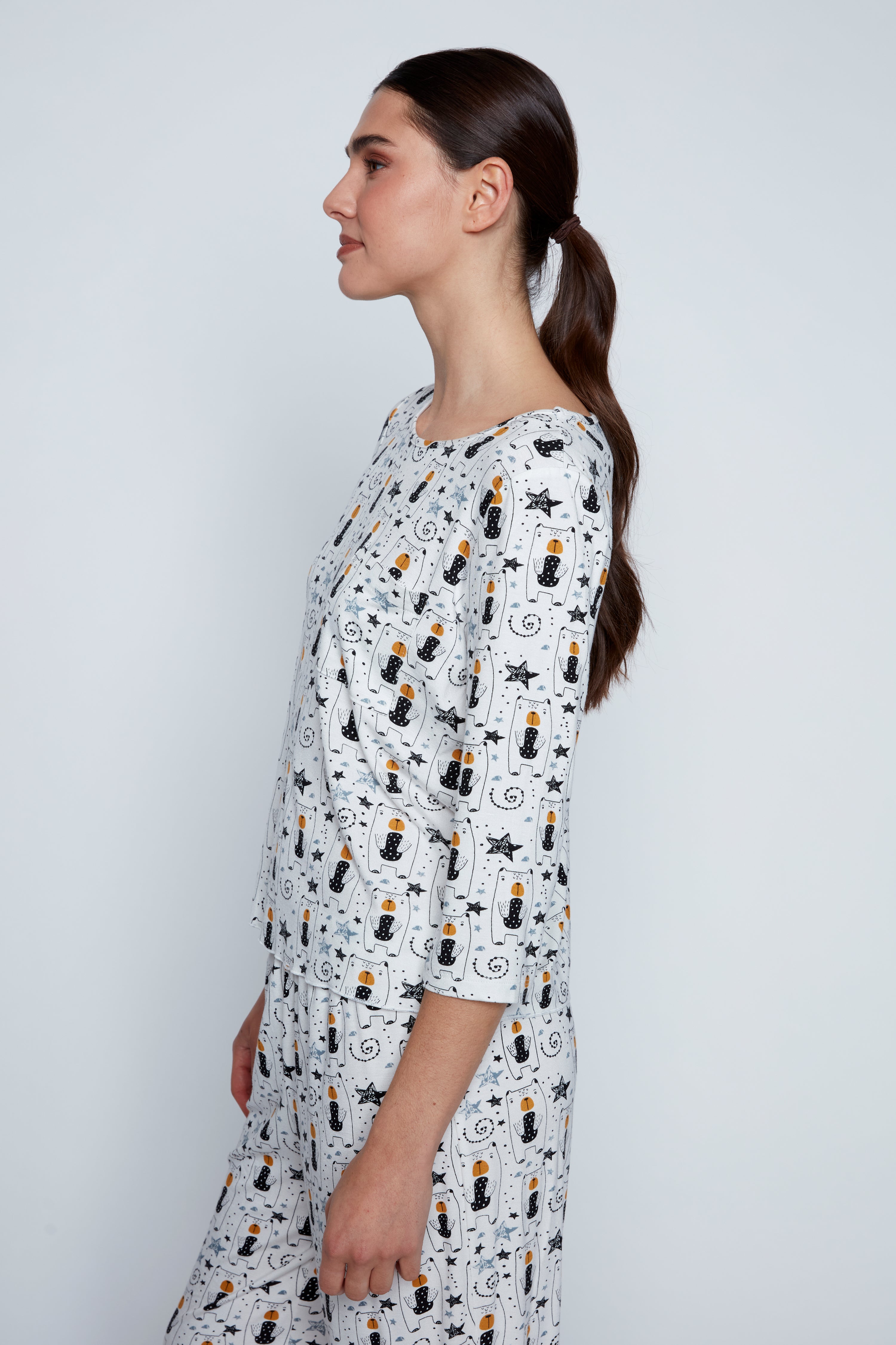 Doggie design knit pyjama set