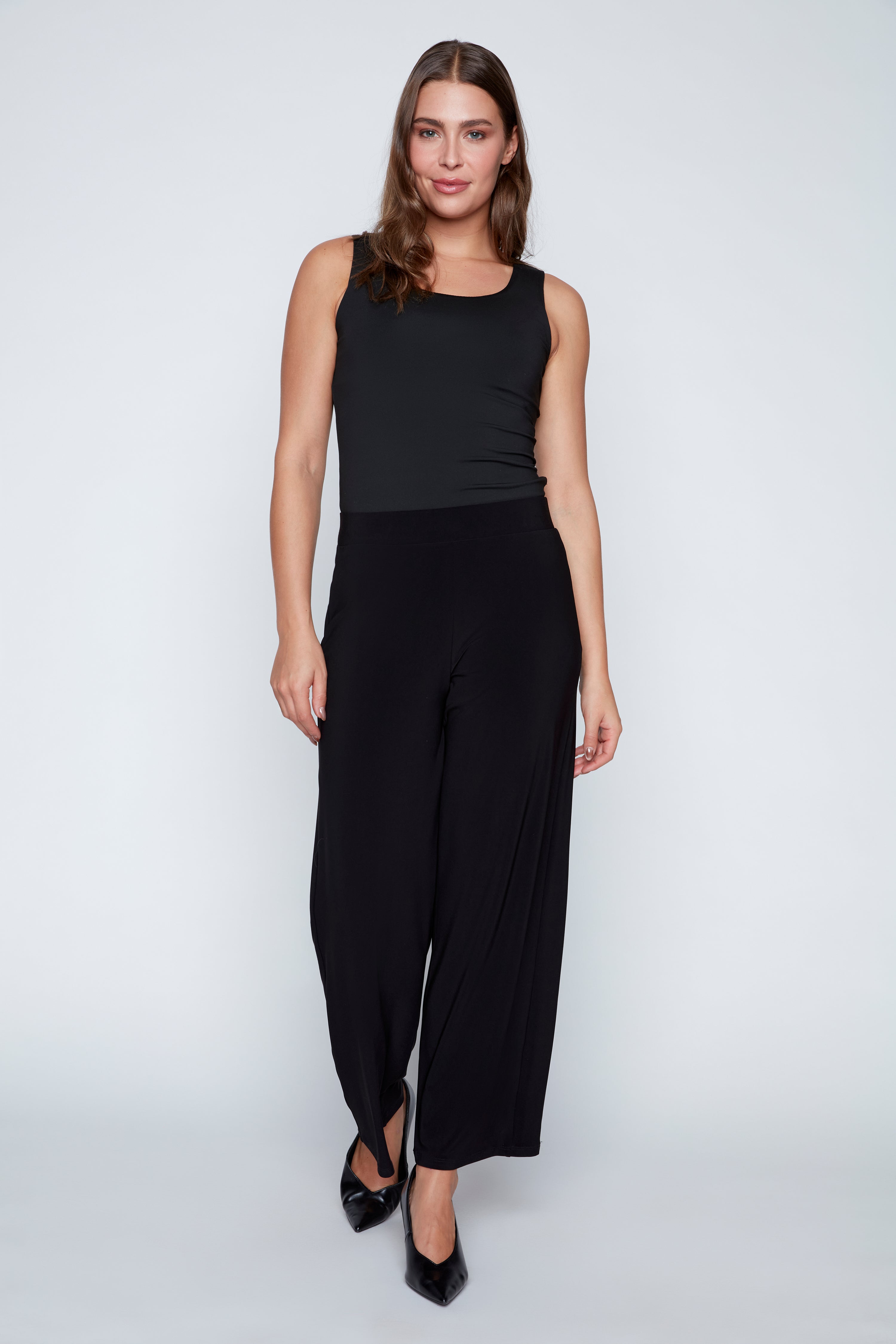 Wide leg heavy knit pant
