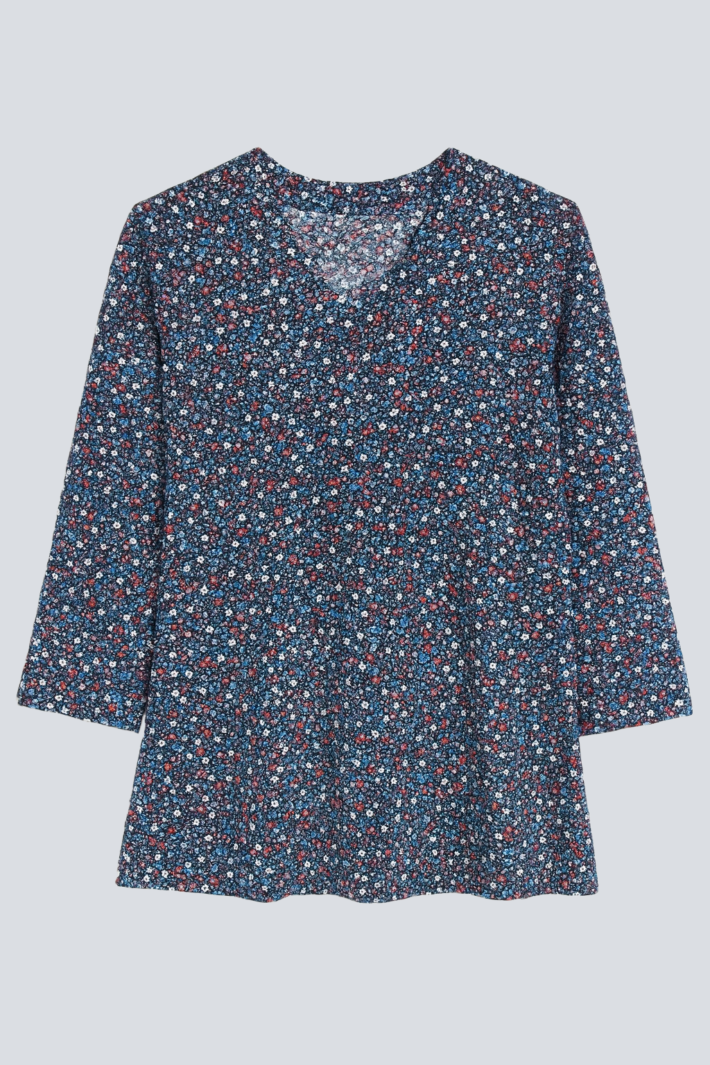 Mini floral knit top