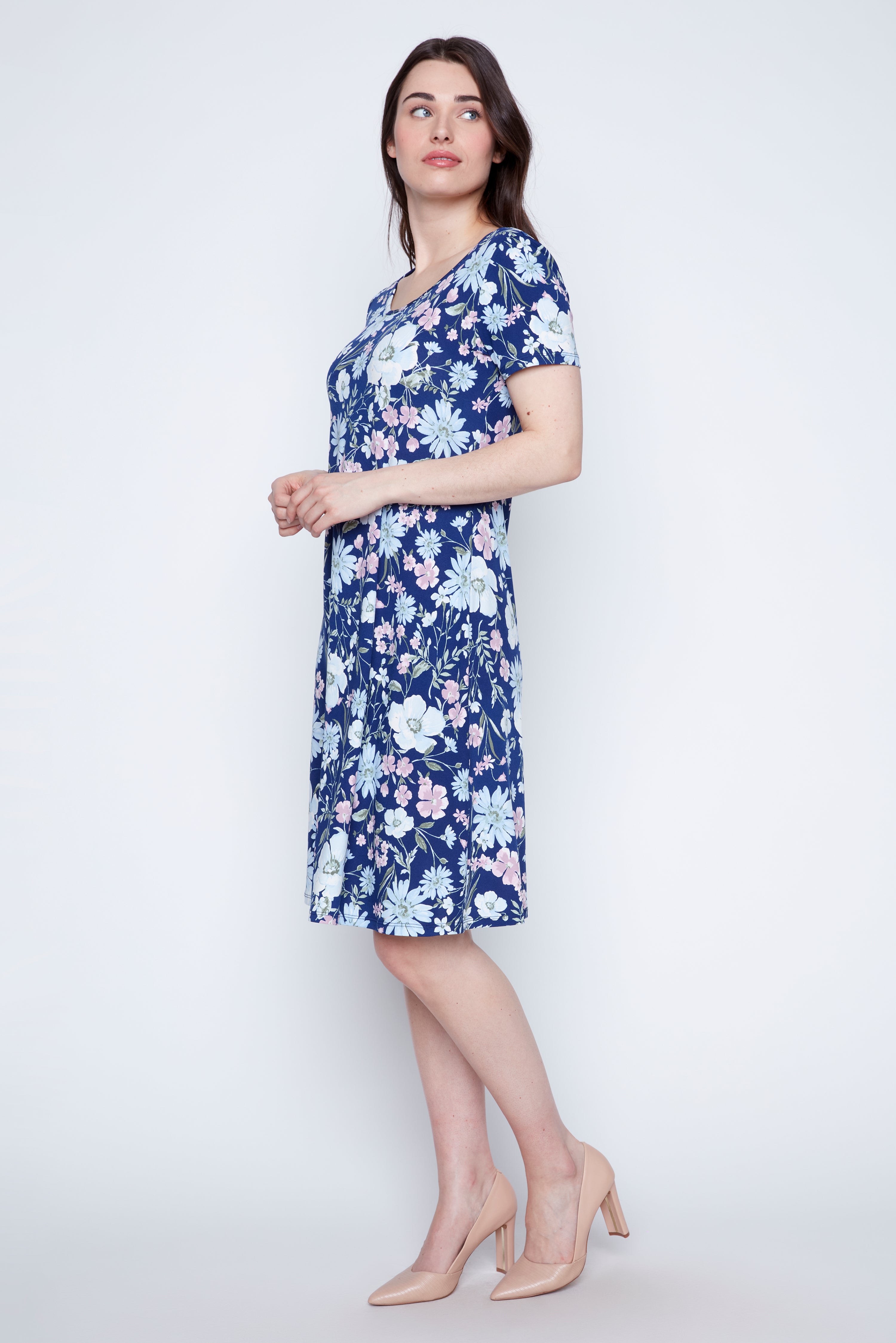 La robe soleil évasée à imprimé floral